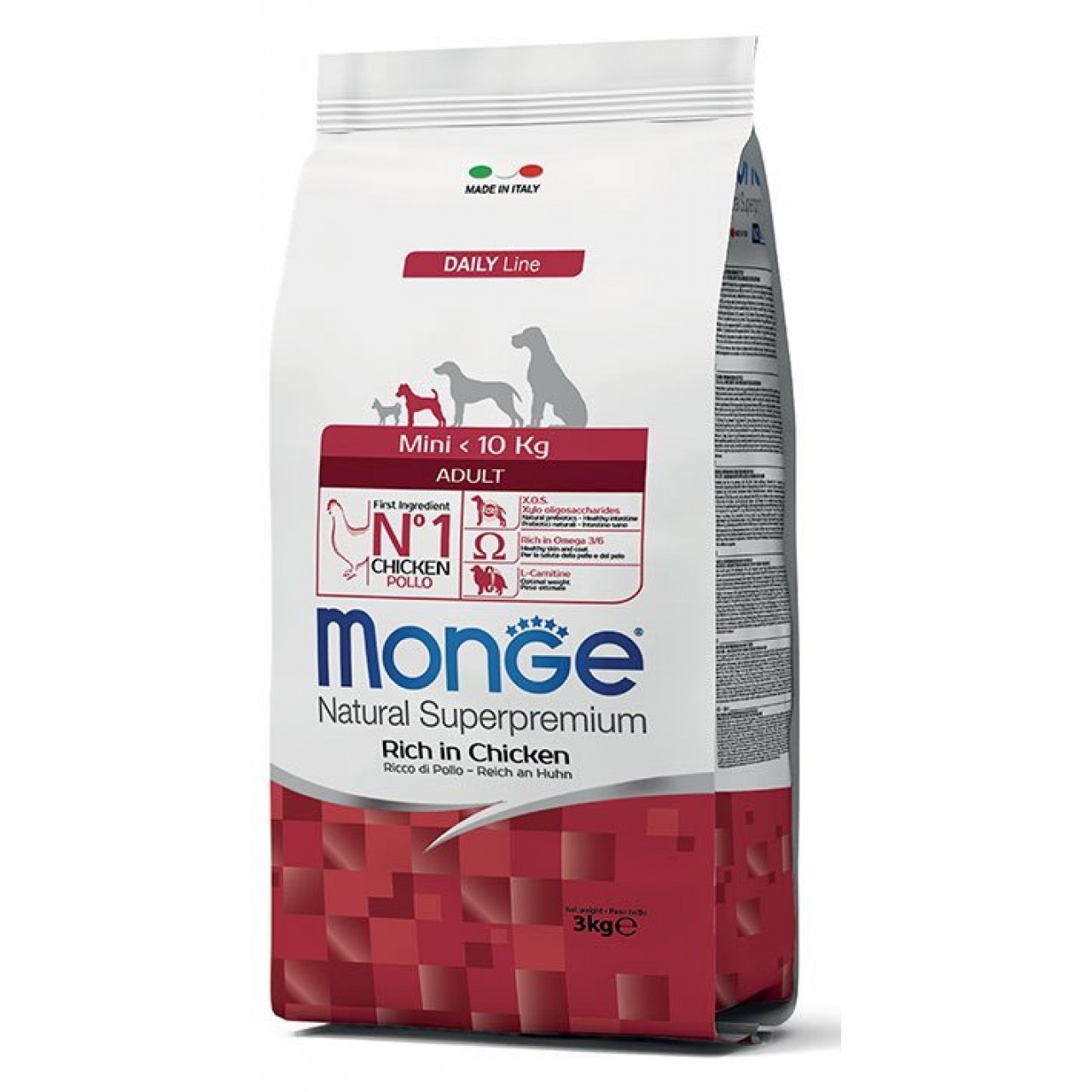 MONGE DOG MİNİ ADULT CHİCKEN 3 KG