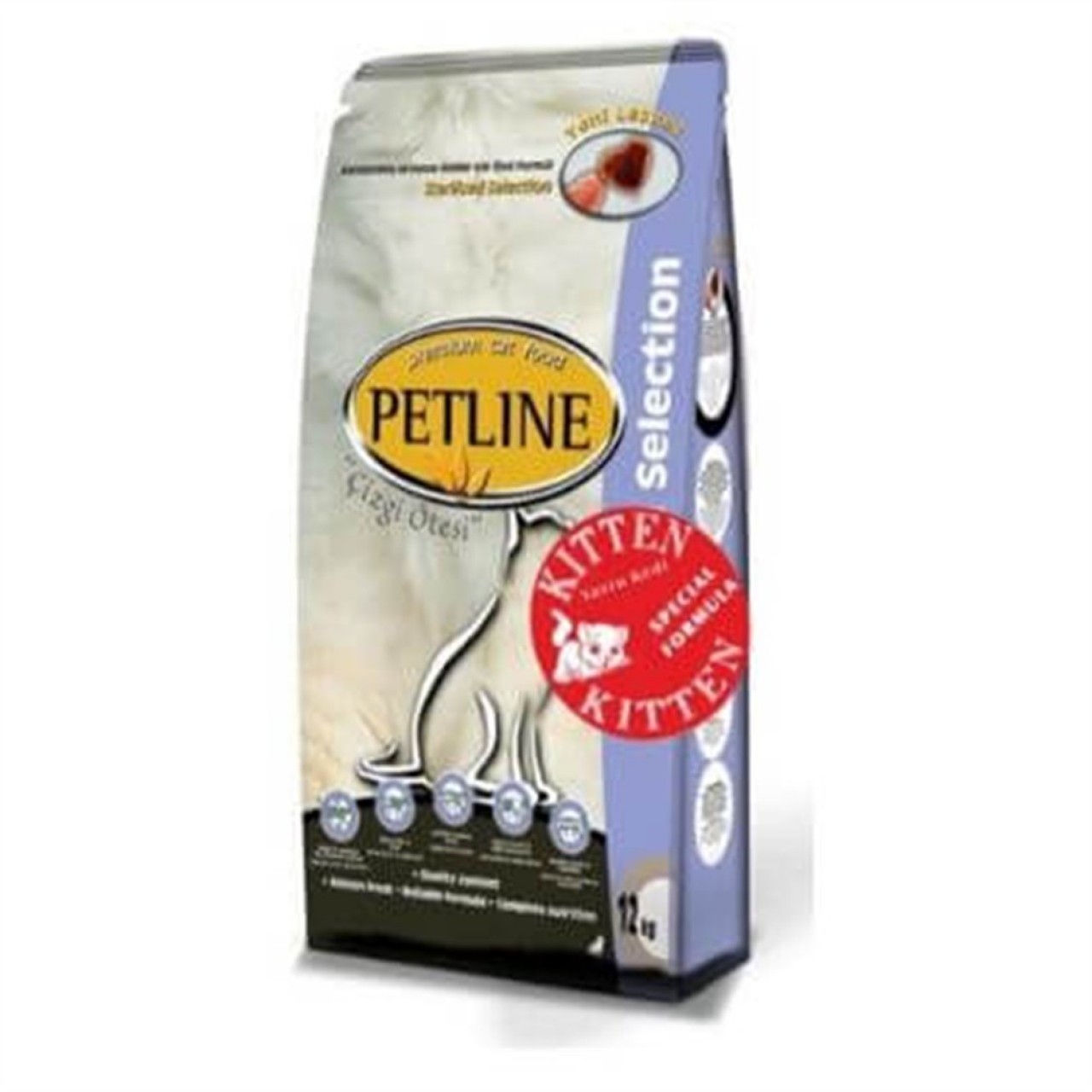 PETLİNE CAT YAVRU TAVUKLU KEDİ MAMASI 15 KG
