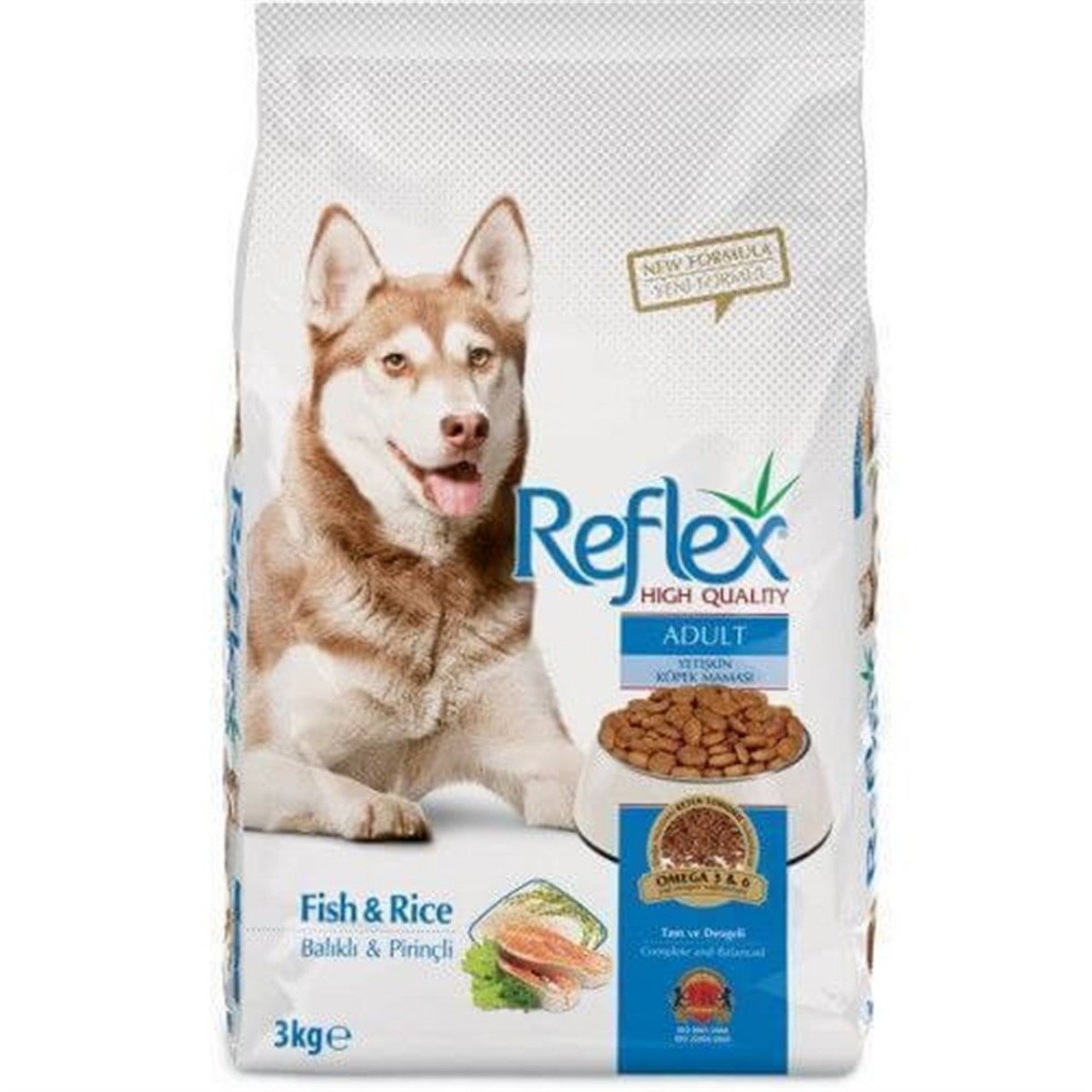 REFLEX SOMONLU & PİRİNÇLİ YETİŞKİN KÖPEK MAMASI 3KG