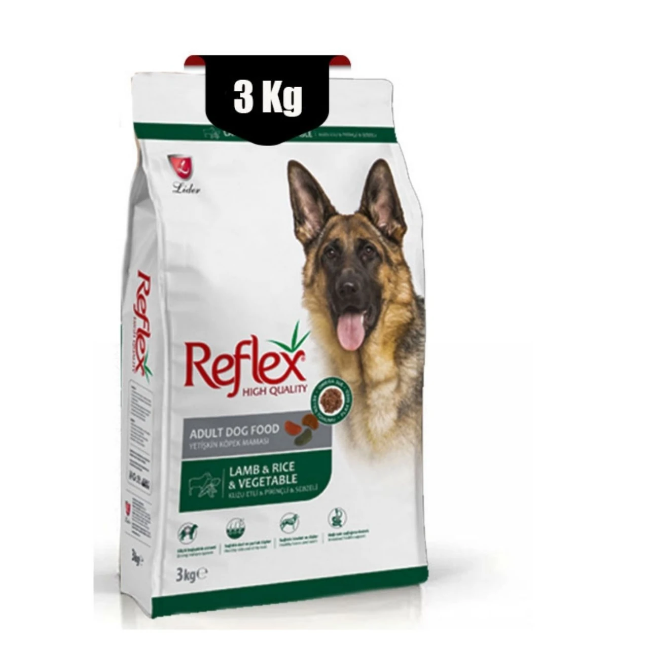 REFLEX KUZU ETLİ SEBZELİ KÖPEK MAMASI 3 KG