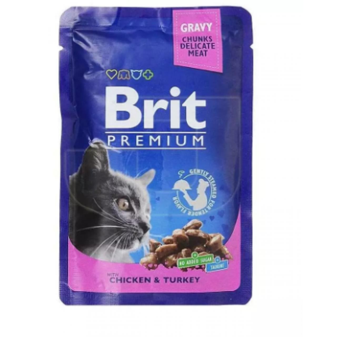BRİT CAT TAVUKLU YAŞ MAMA 100 G