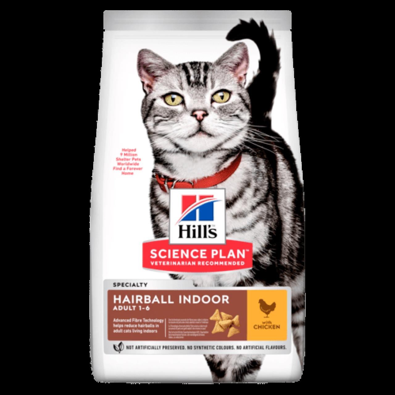 HİLLS FELİNE ADULT HAİRBALL İNDOOR CHİCKEN 1,5 KG 604139