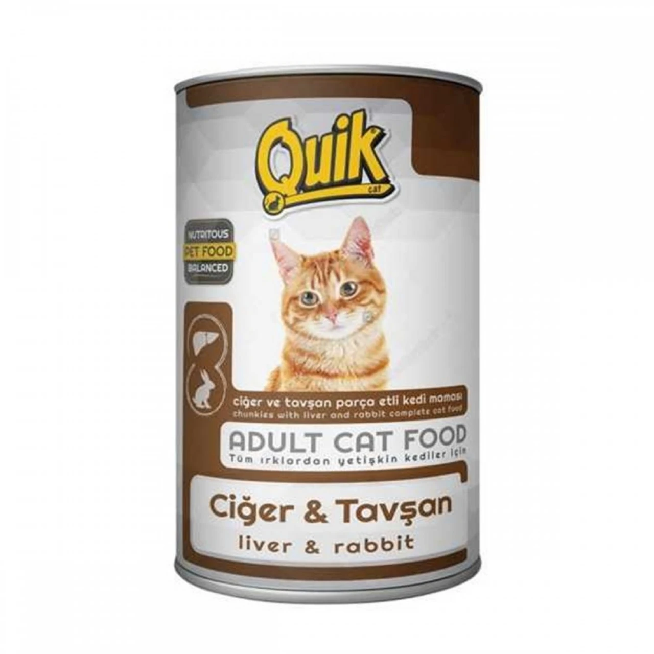QUİK CAT ADULT CİĞER & TAVŞAN YAŞ MAMA 415 G