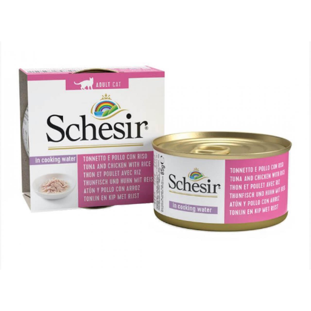 SCHESİR CAT NATUREL BRİNE 85 GR TON BALIKLI TAVUKLU C175