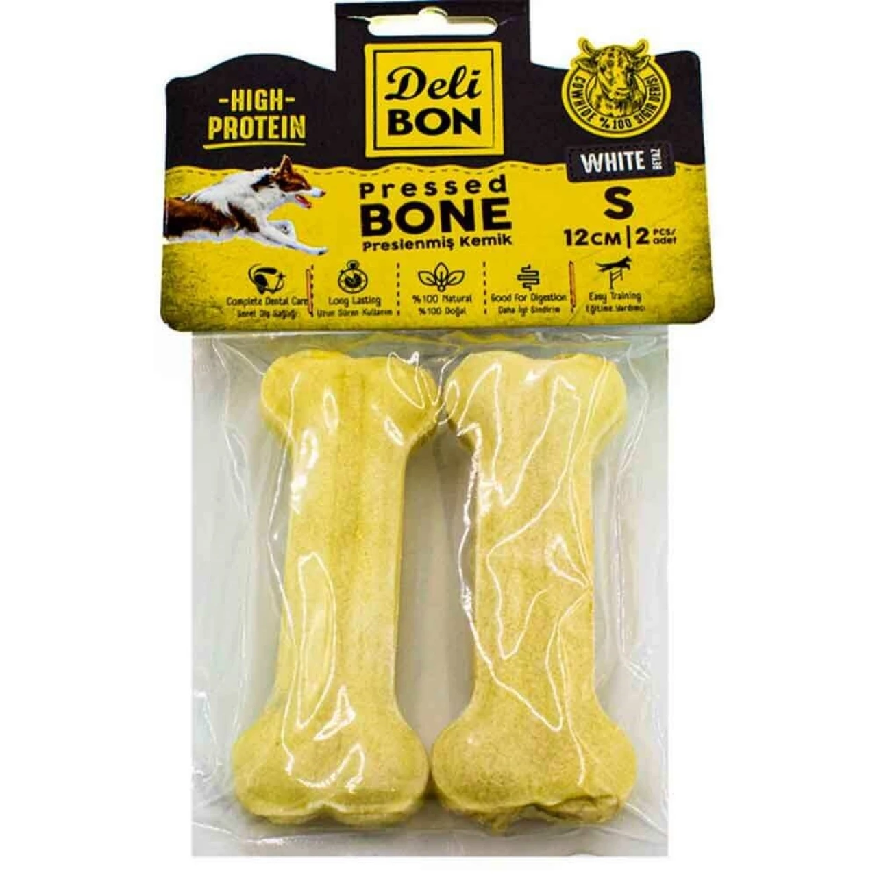 DERİ PRES KEMİK 12 CM BOY 2Lİ PKT BYZ DELİBON