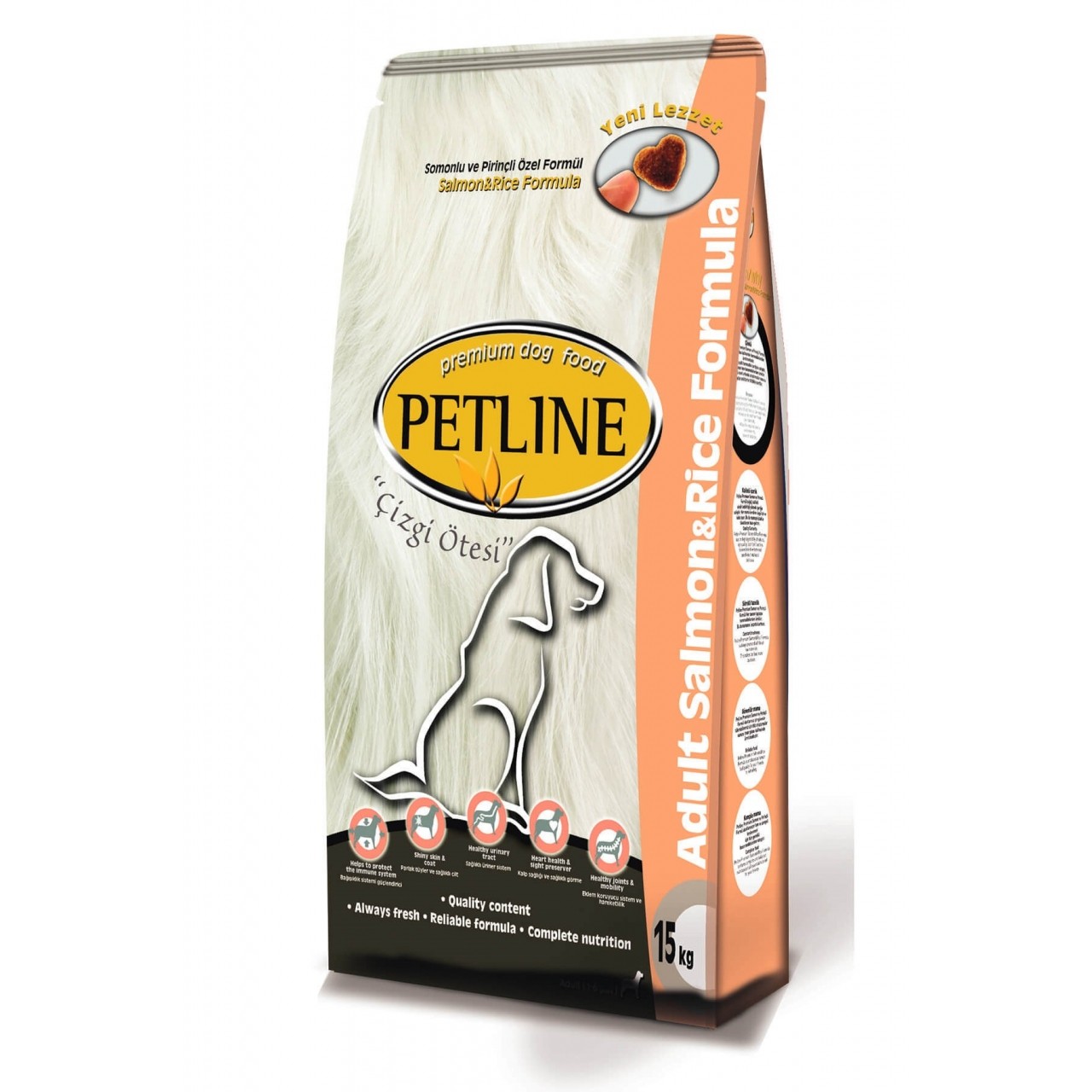 PETLİNE DOG ADULT SALMON RİCE 15 KG