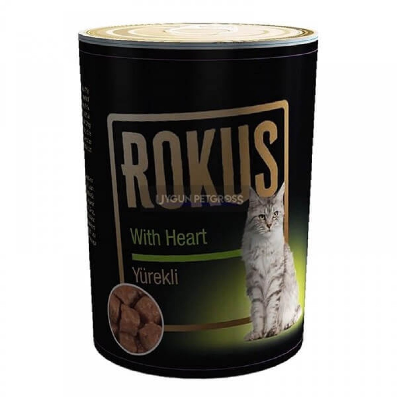 ROKUS YÜREKLİ KEDİ KONSERVE MAMA 410 GR