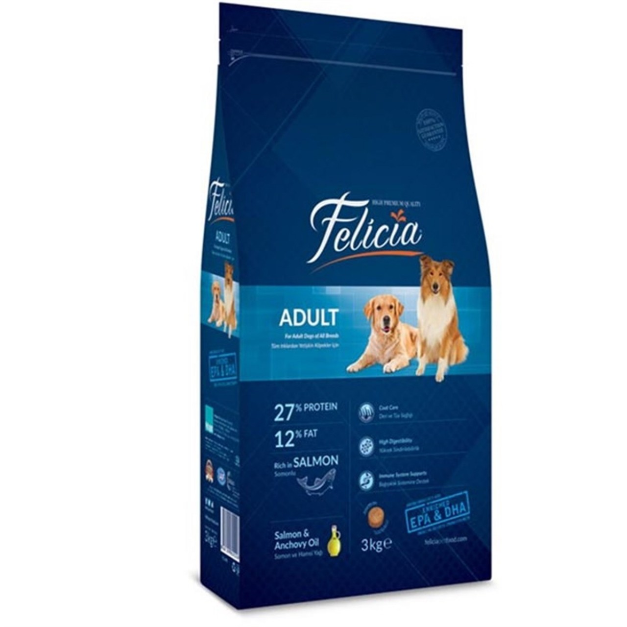 FELİCİA ADULT BALIKLI KÖPEK MAMASI 3 KG