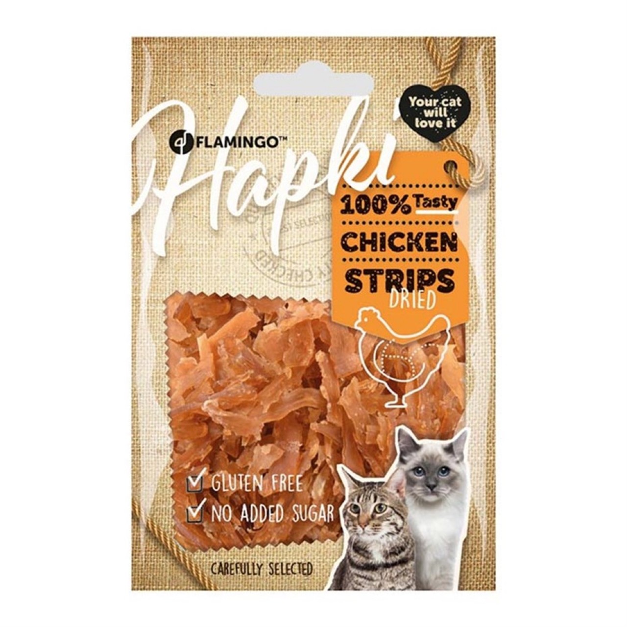 FLAMINGO HAPKI CHICKEN STRIPS 50 GR