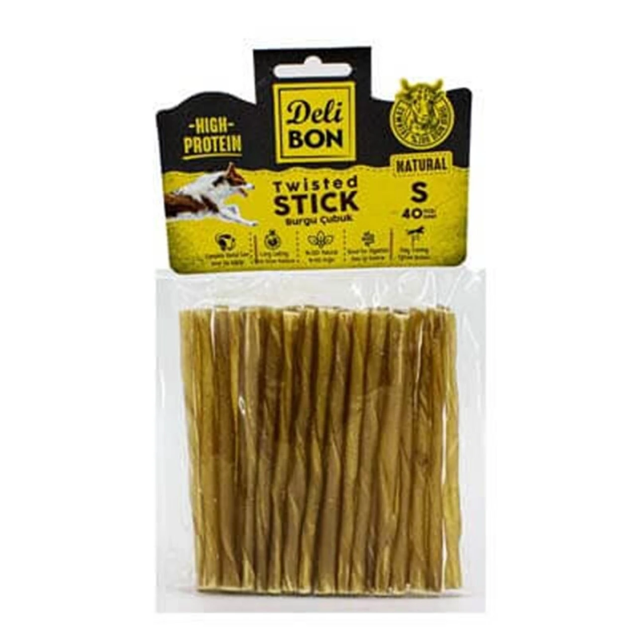 DERİ BURGU ÇUBUK İNCE NATURAL 40AD