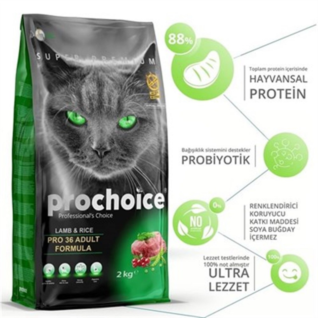 PROCHOİCE CAT ADULT LAMB 15 KG