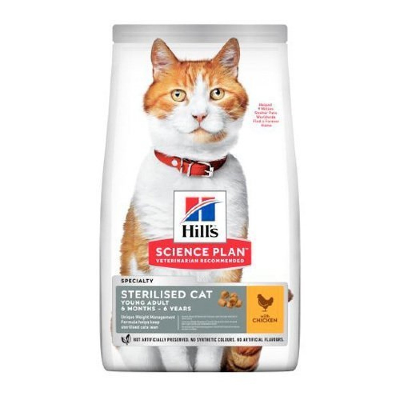 HİLLS CAT YOUNG ADULT STERILIZED CHİCKEN 3 KG 604122
