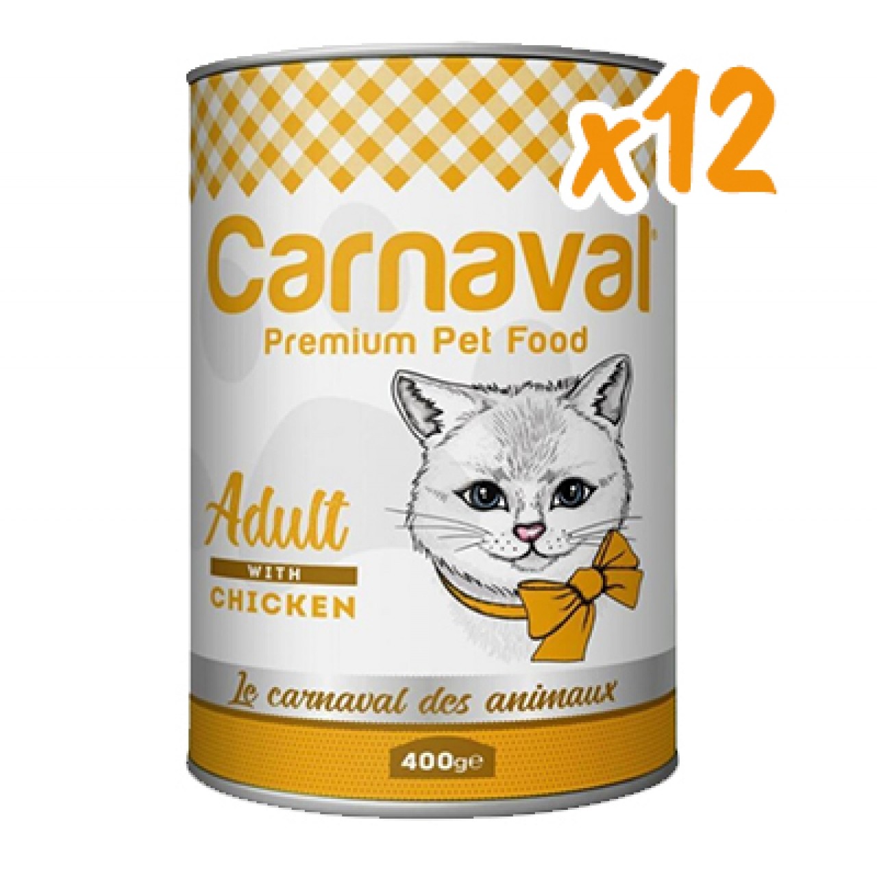 CARNAVAL TAVUKLU KEDİ KONSERVE 400 GR.