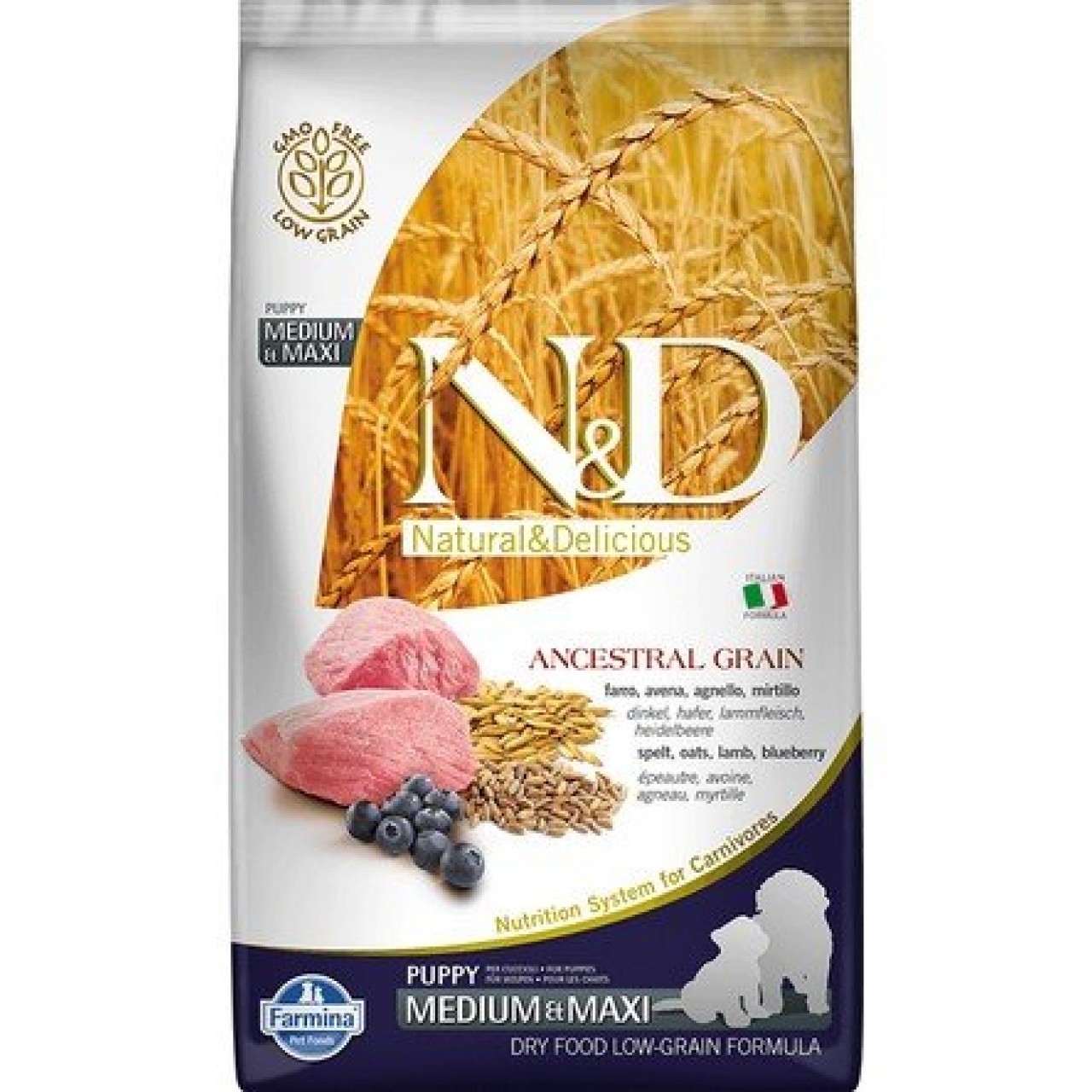 N&D ANCESTREL GRAİN DOG KUZU ADULT MAD.MAXİ 2.5 KG