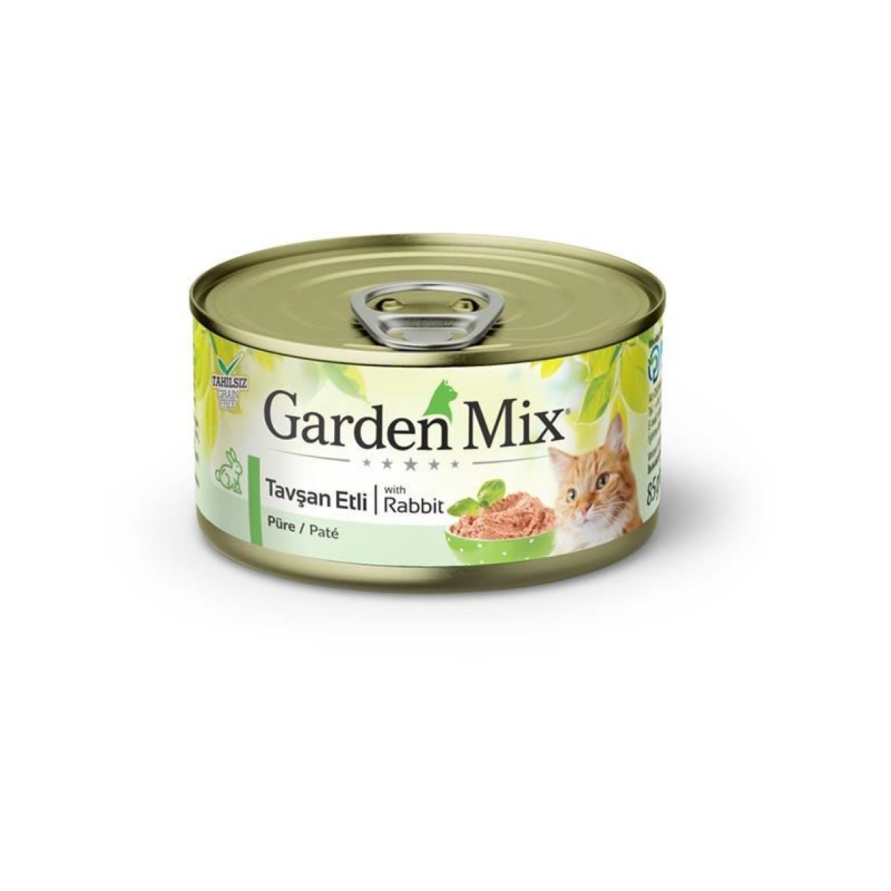 GARDENMİX KIYILMIŞ TAVŞANLI KEDİ YAŞ MAMA 85 GR.