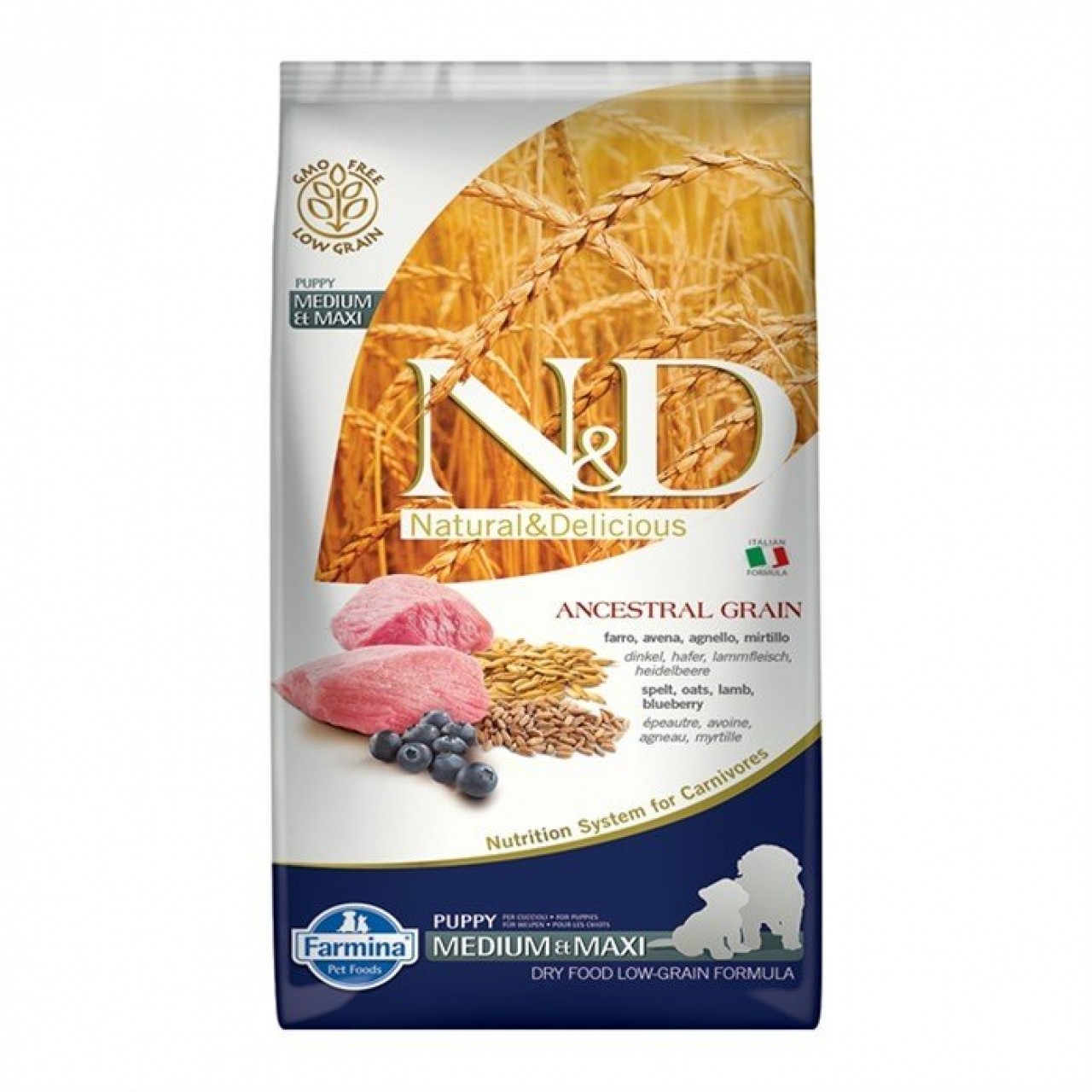 N&D ANCESTREL GRAİN DOG KUZU PUPPY MED. MAXİ 12 KG