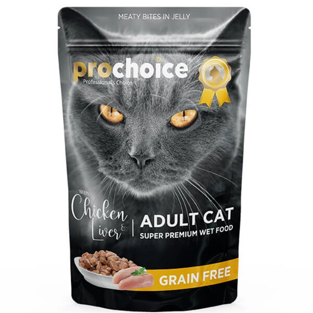 PROCHOICE ADULT CAT CHICKEN WITH LIVER 85 GR