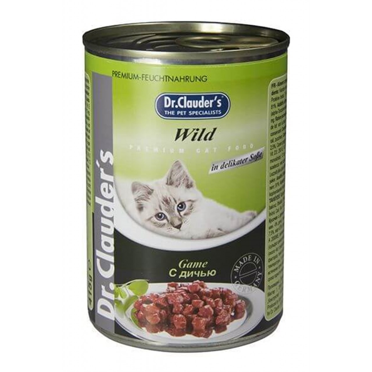 DRC KEDİ KONSERVESİ AV HAYVANLI 415 G