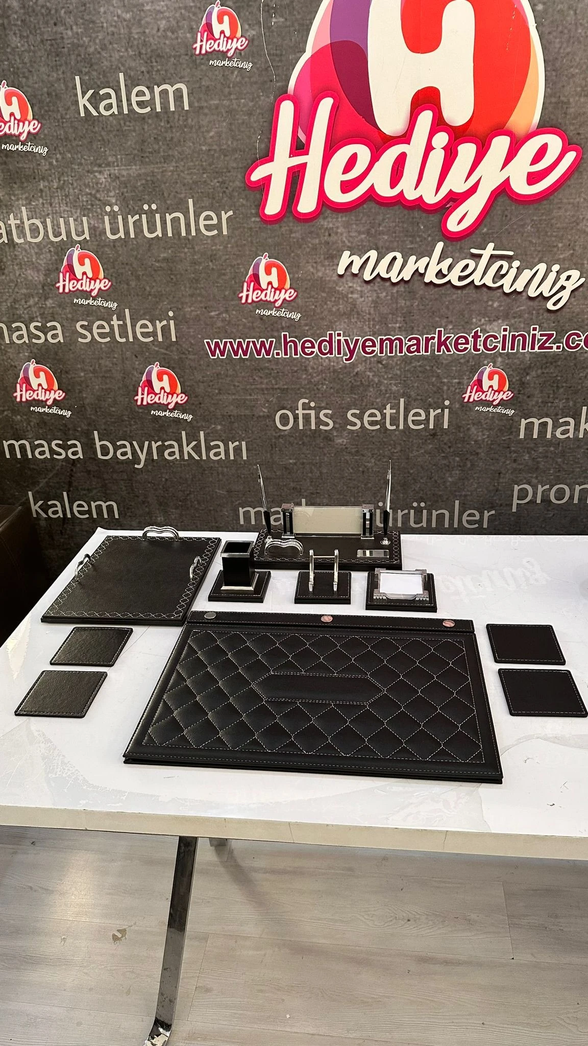 10 Parça Deri Sümen Takımı