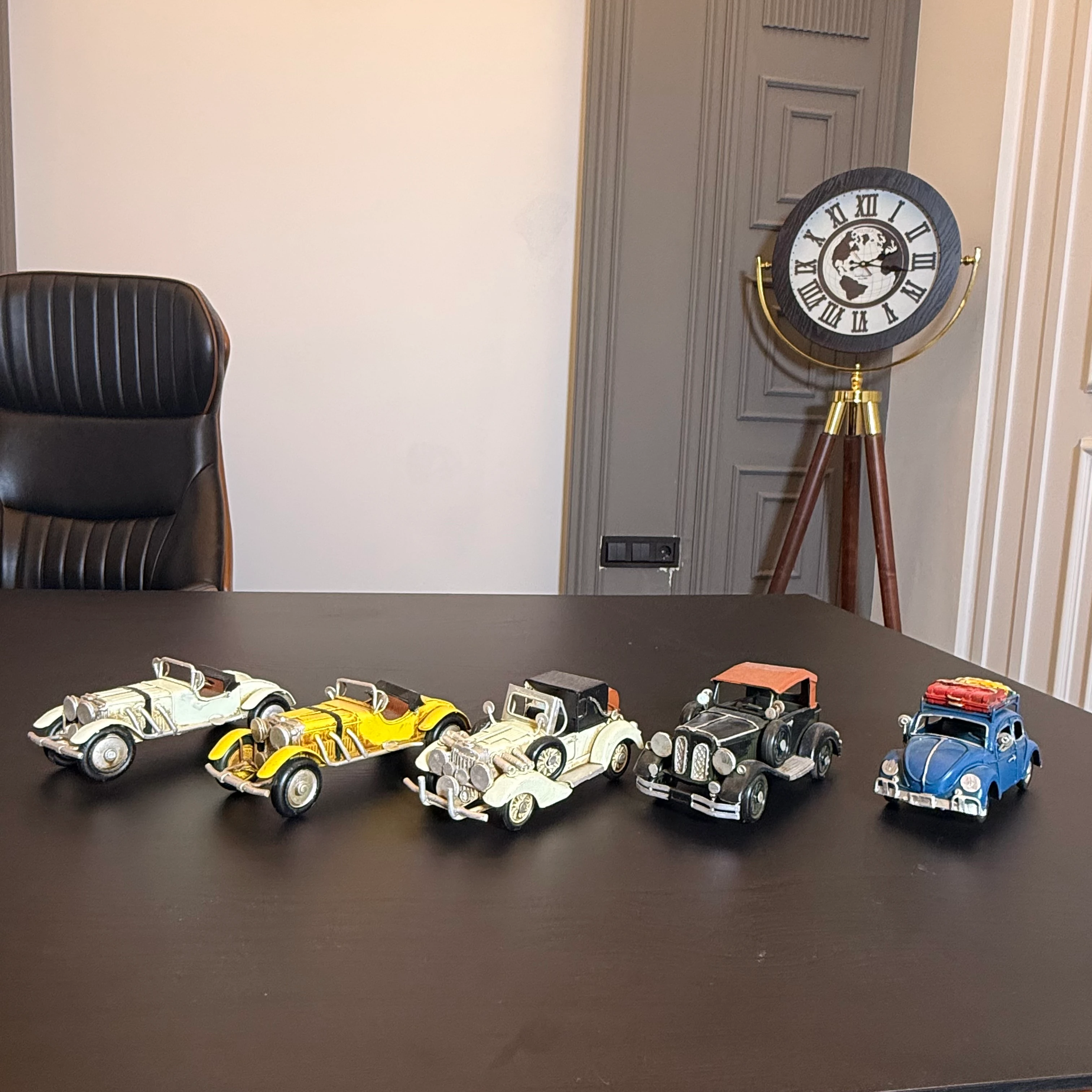 5’li Retro Metal Araba