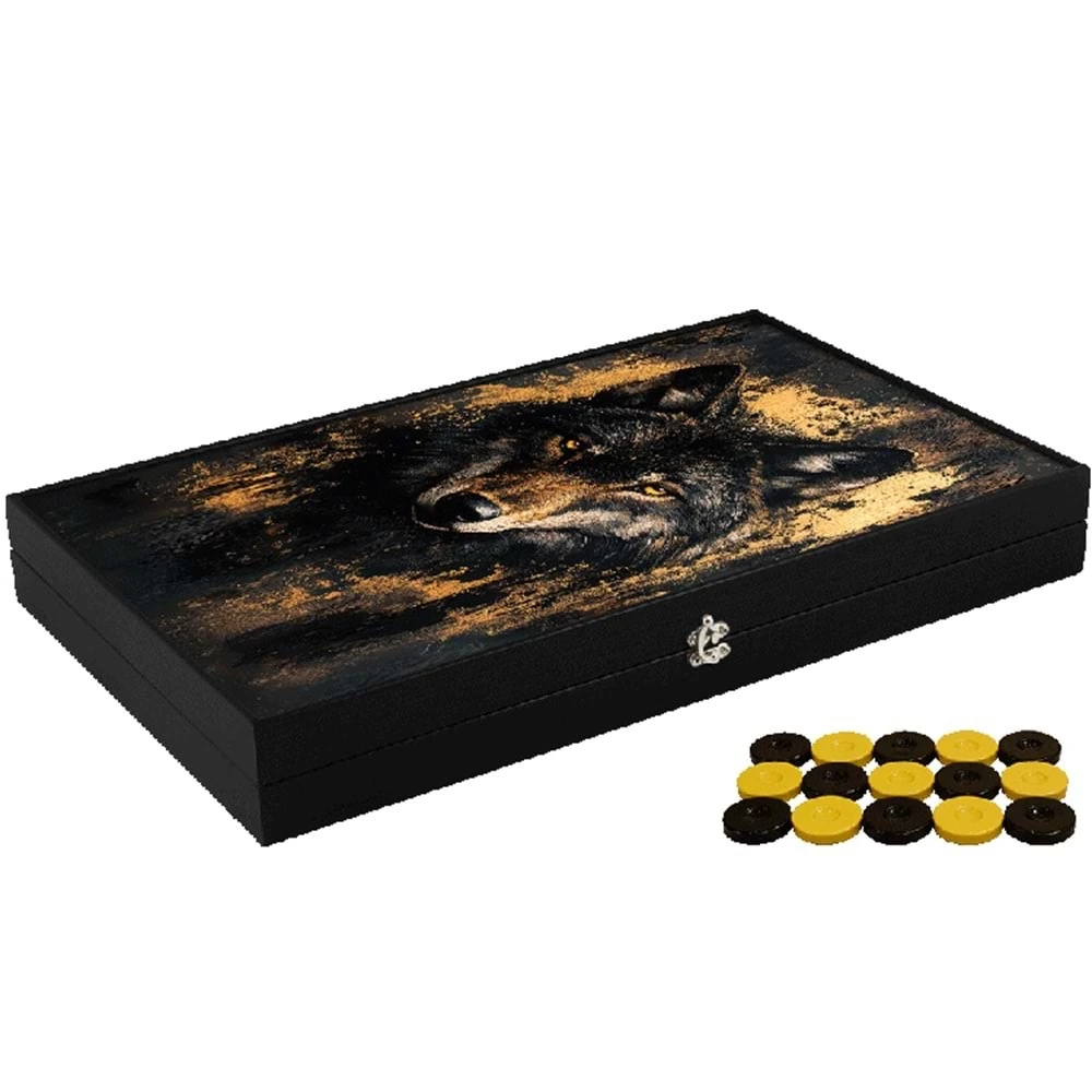 Özel Kurt Tasarımlı Tavla