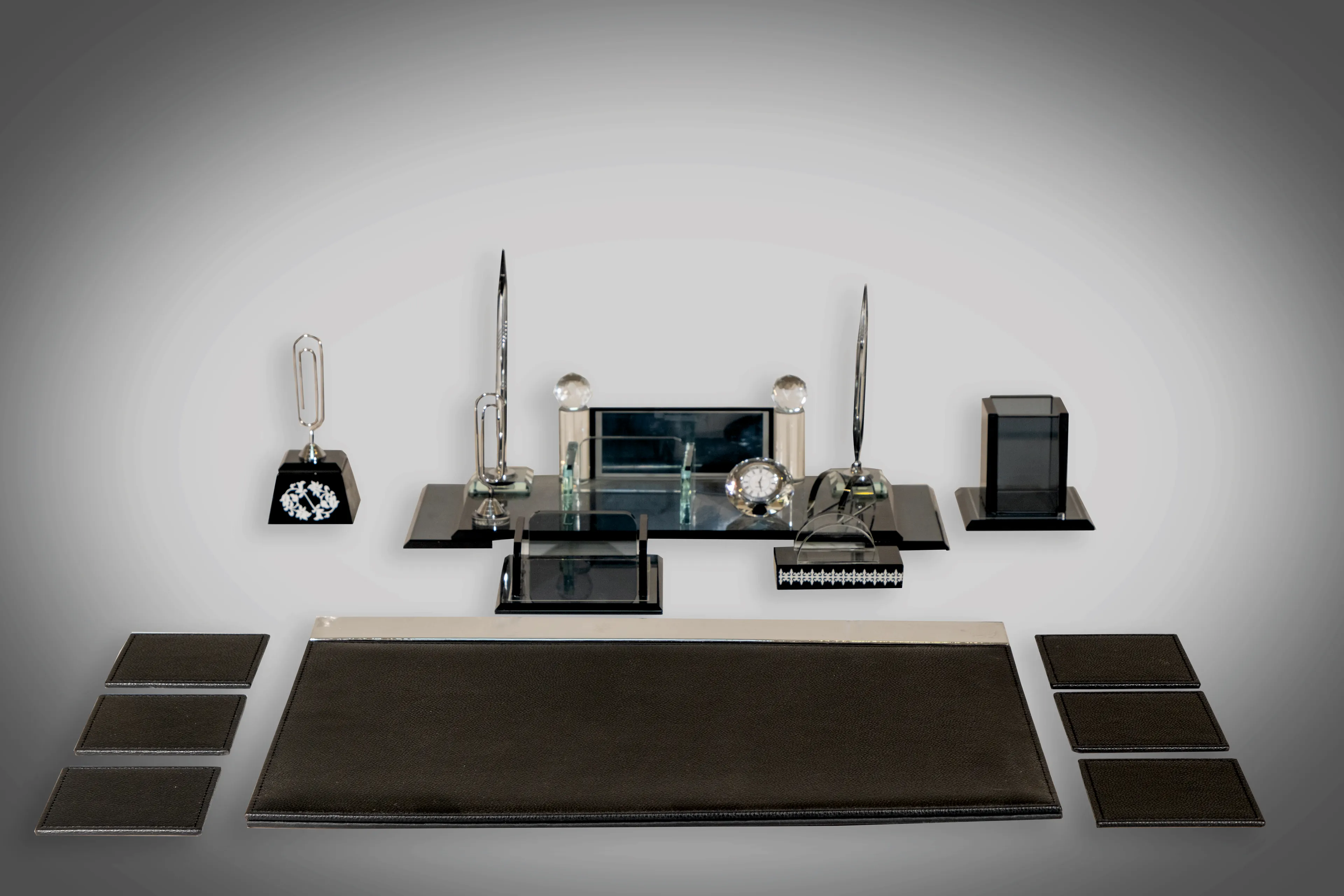 12 Parça Gümüş Kristal Premium Masa Seti 