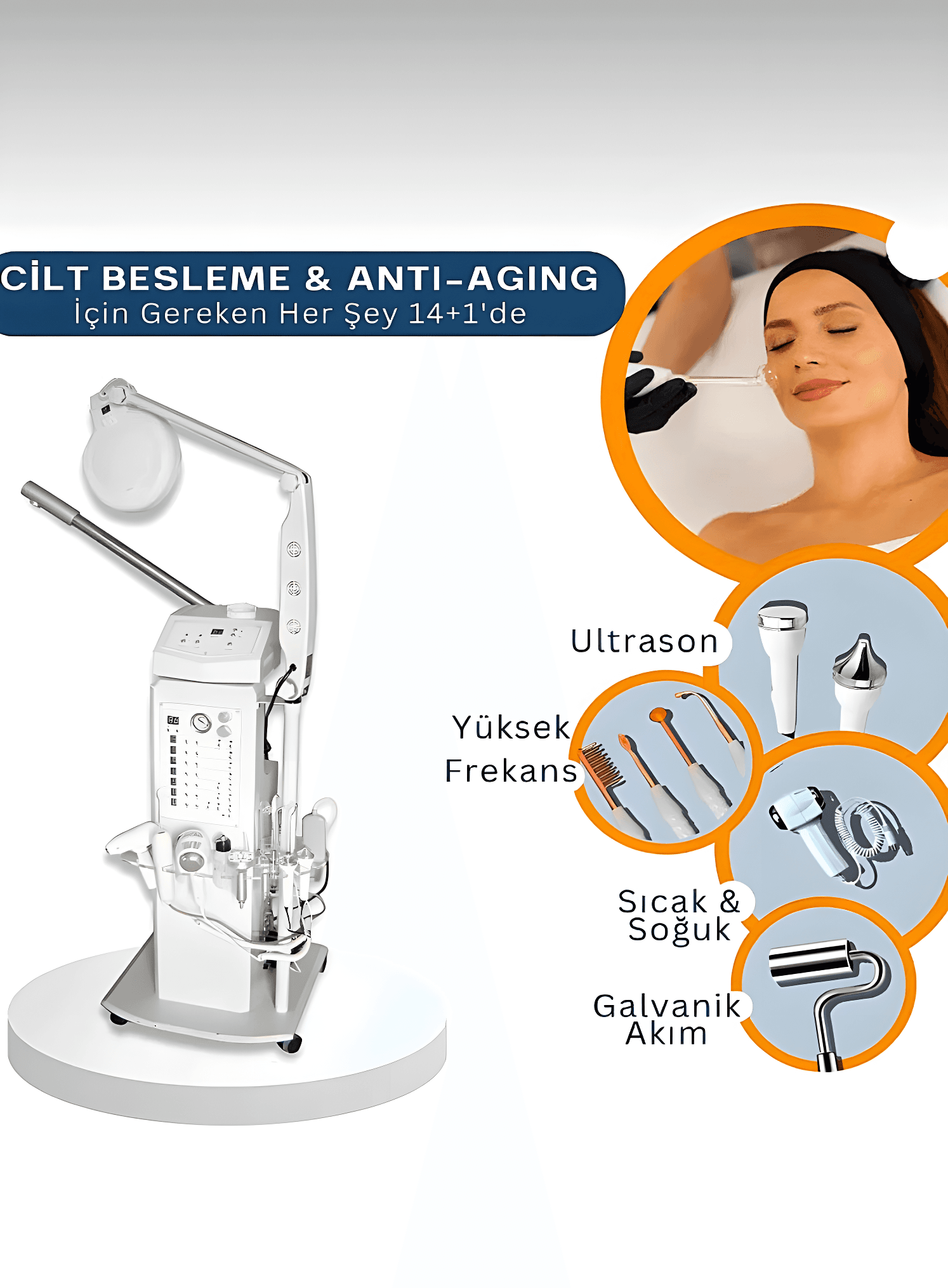  14+1 Professional Classic Skin Care Device - 2 Years Warranty