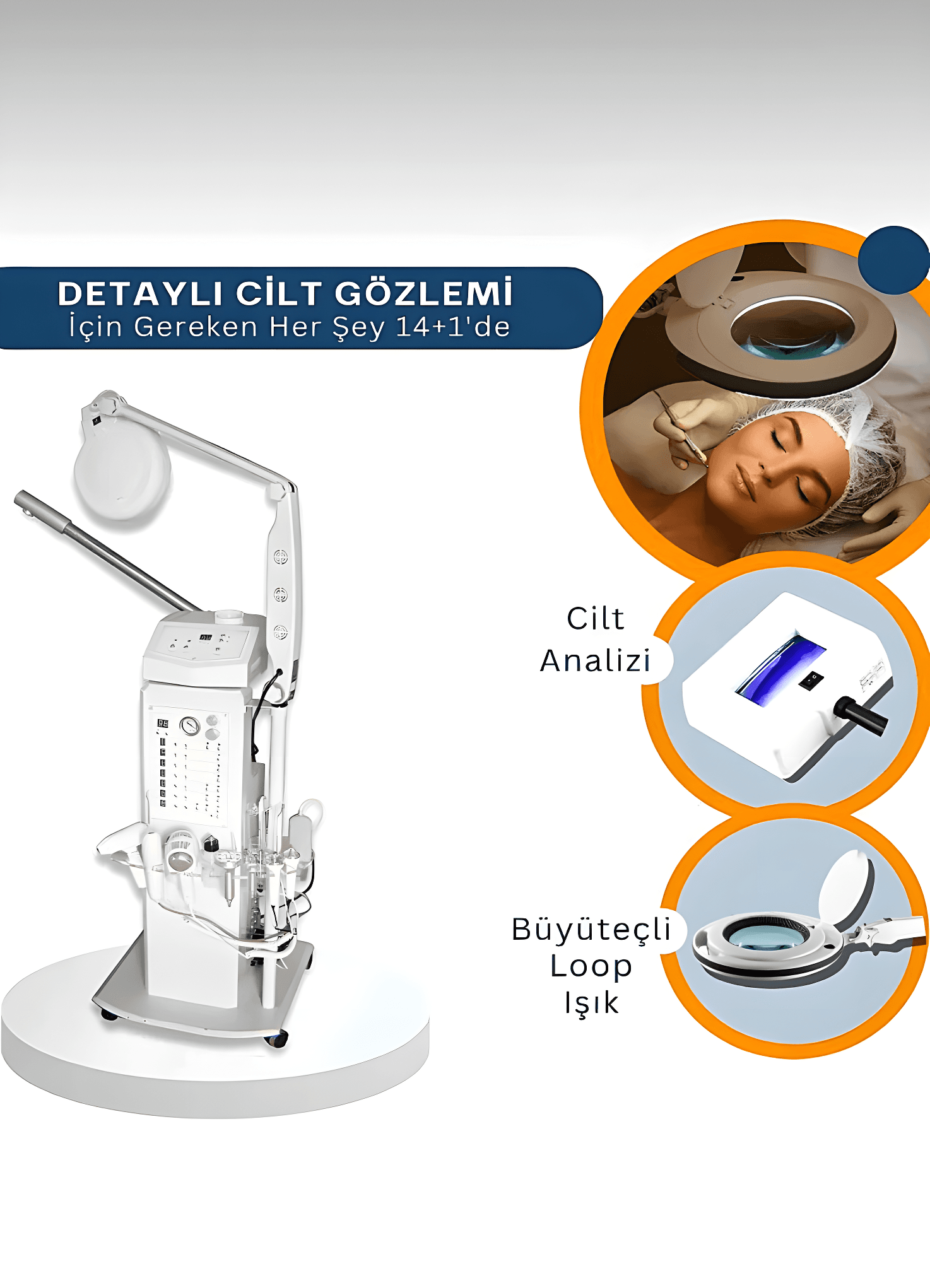  14+1 Professional Classic Skin Care Device - 2 Years Warranty
