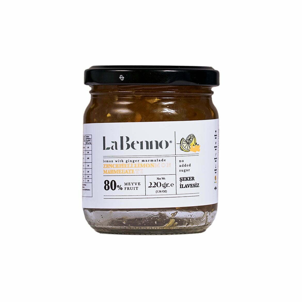 Atiye Laçin Zencefilli Limon Marmelatı 220 Gr