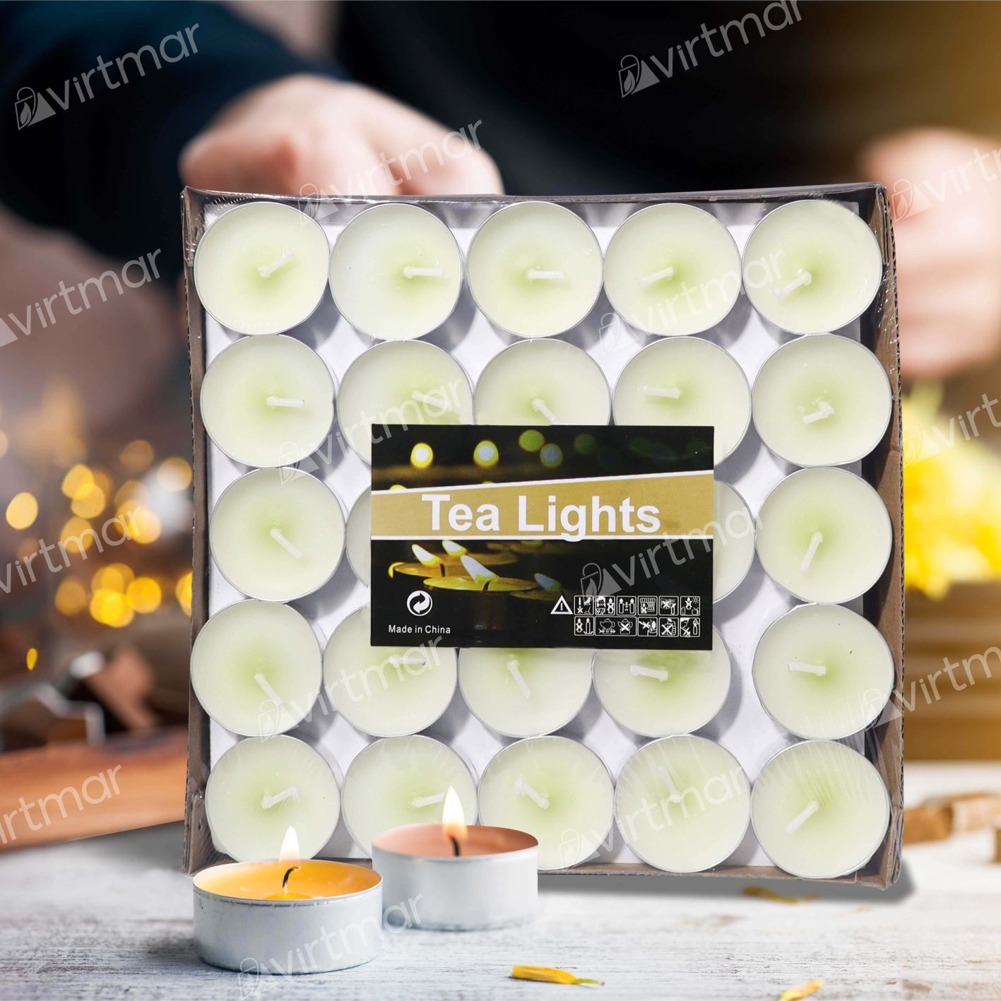 Tealights Beyaz Mum 50'li Paket