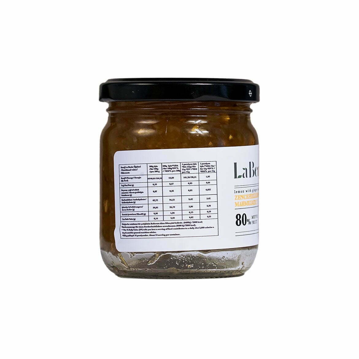 Atiye Laçin Zencefilli Limon Marmelatı 220 Gr