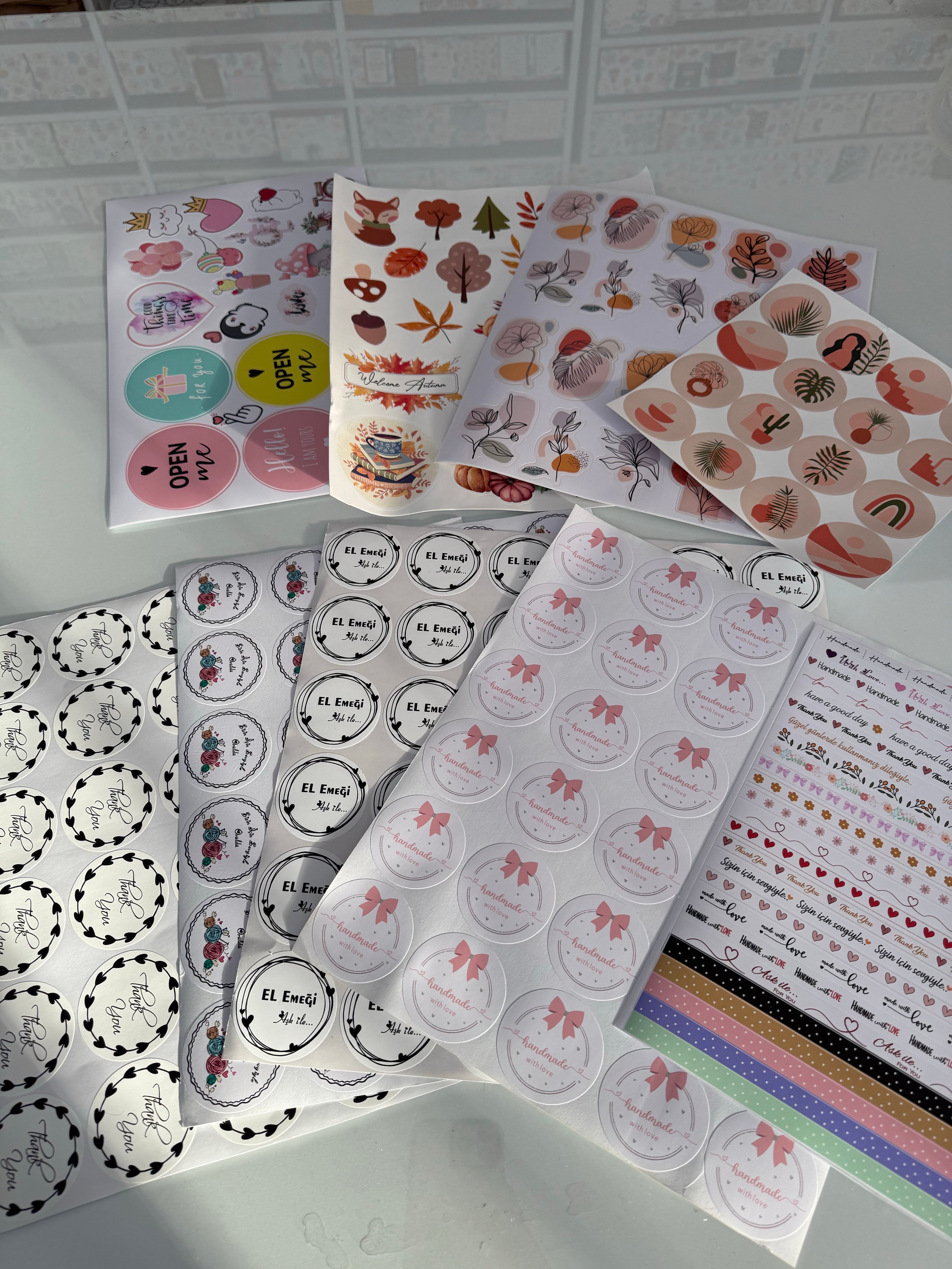 İndirimli Sticker Set 1000li