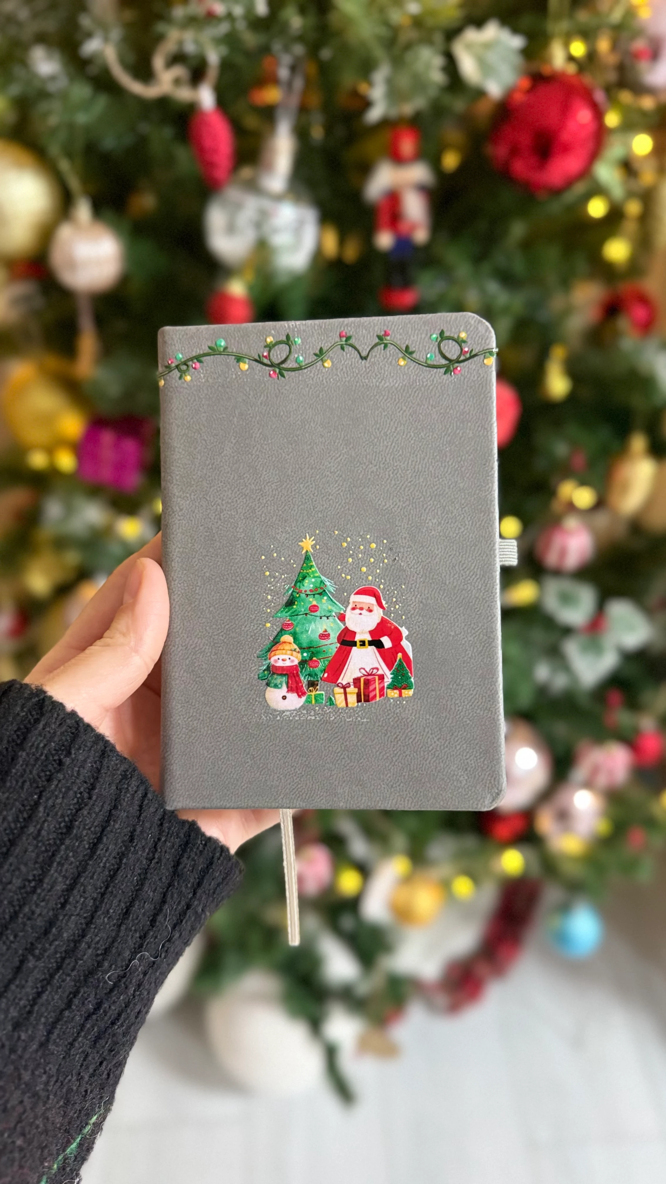 cep boy baskılı füme yeni yıl defteri