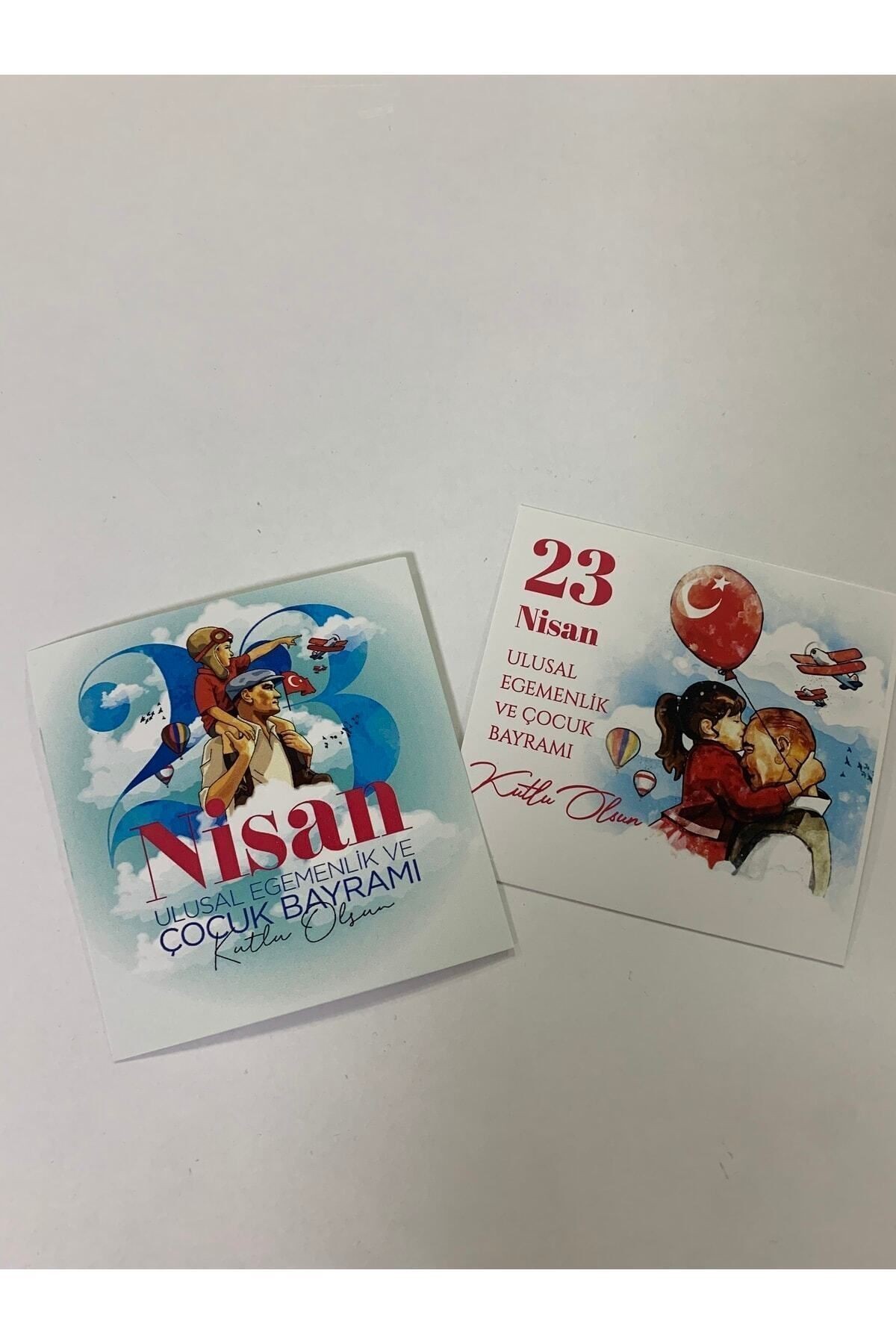 23 Nisan Ulusal Egemenlik Ve Çocuk Bayramı Tebrik-bileklik Kartı 9-9,5 Cm. Karışık Toplam 30 Adet