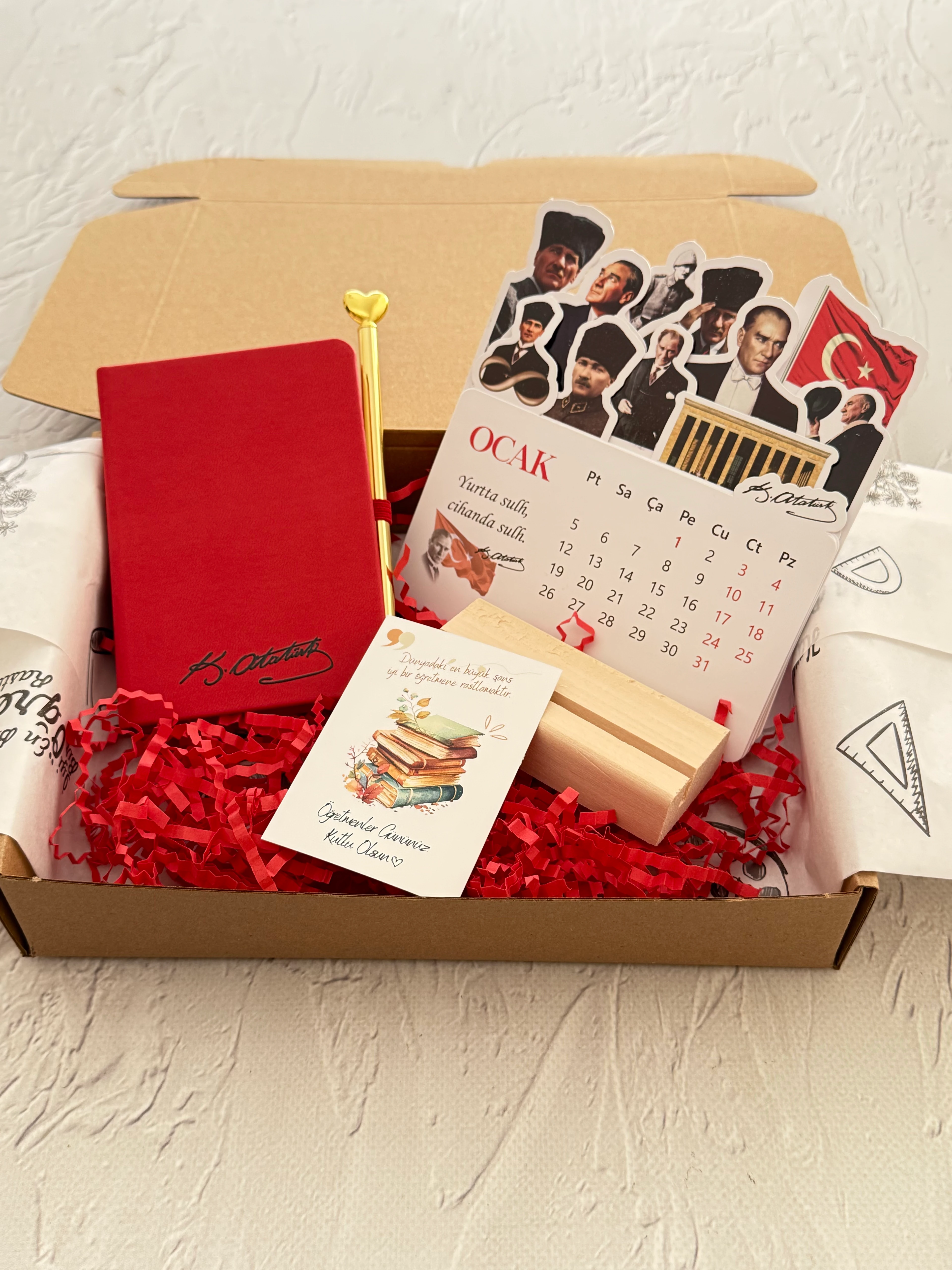 takvimli hediye set