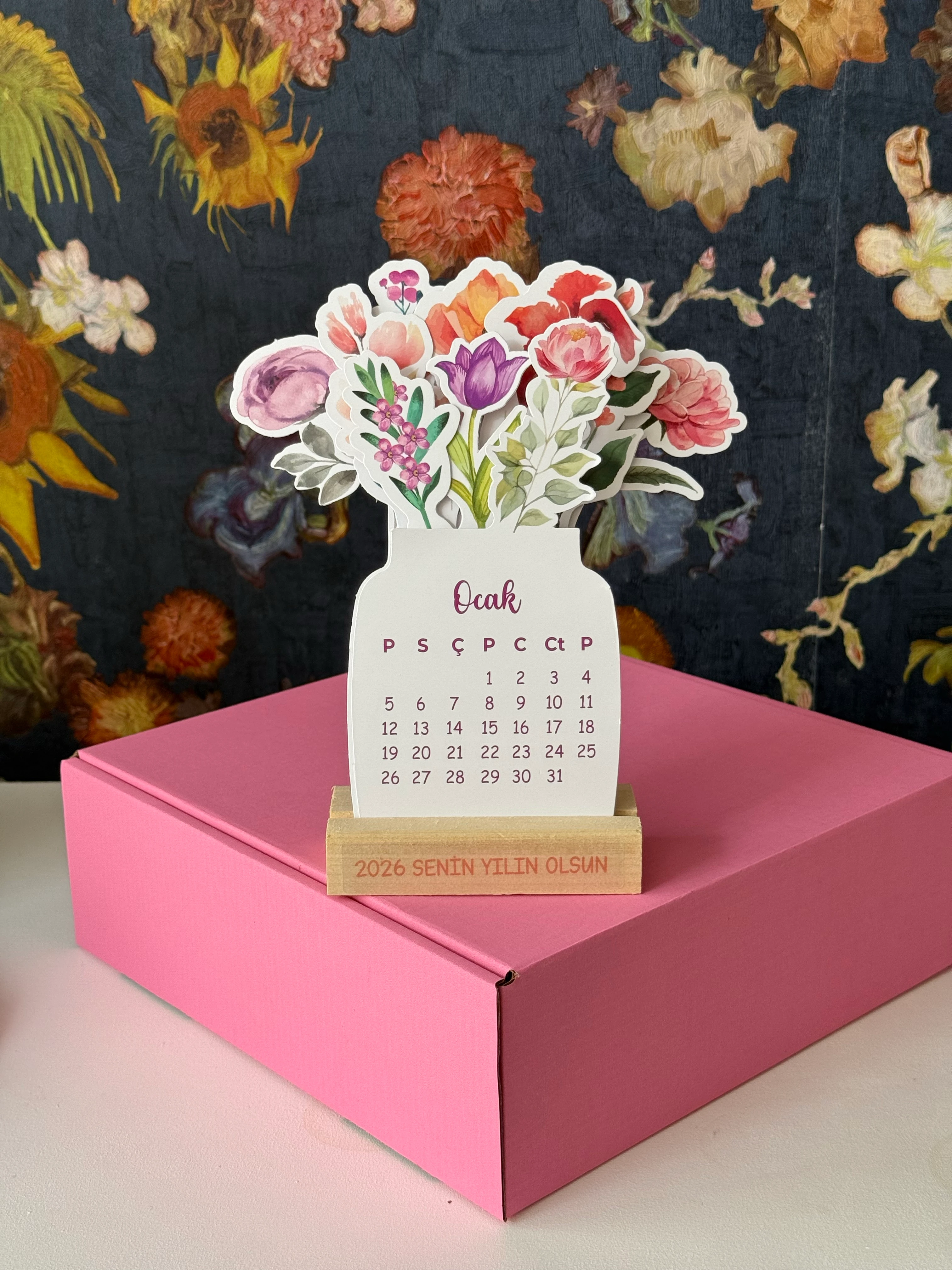 2026 Masa Üstü Çiçek Takvim