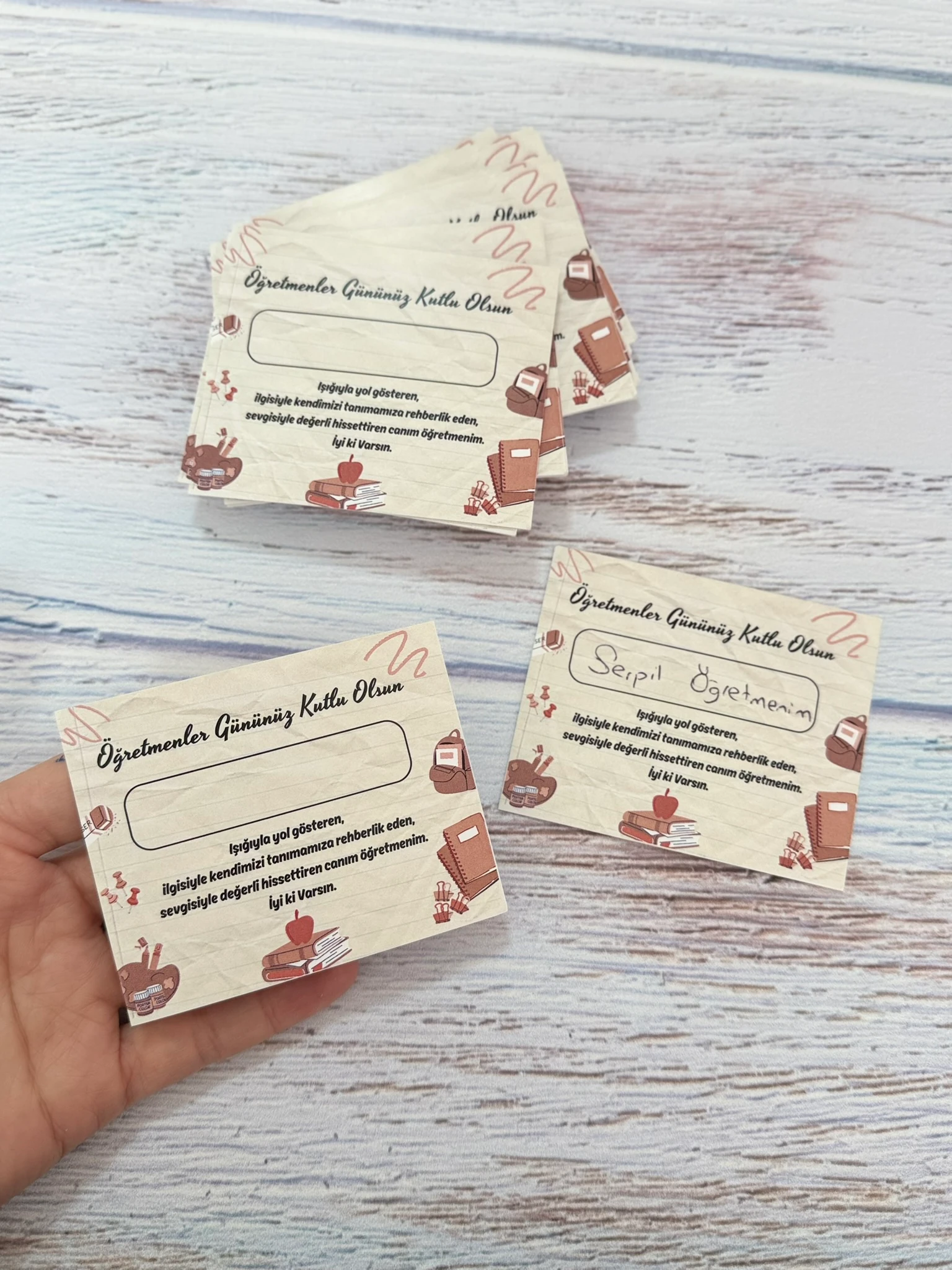 Öğretmenler Günü Kartı 30lu