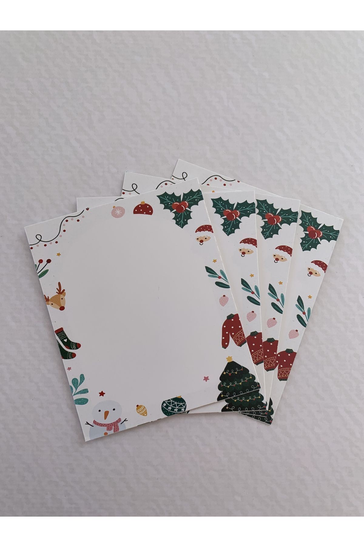Yılbaşı-Yeni Yıl Not / Teşekkür / Zarf Kartı 6,7-8,2 cm. Kokina Model-30 Adet