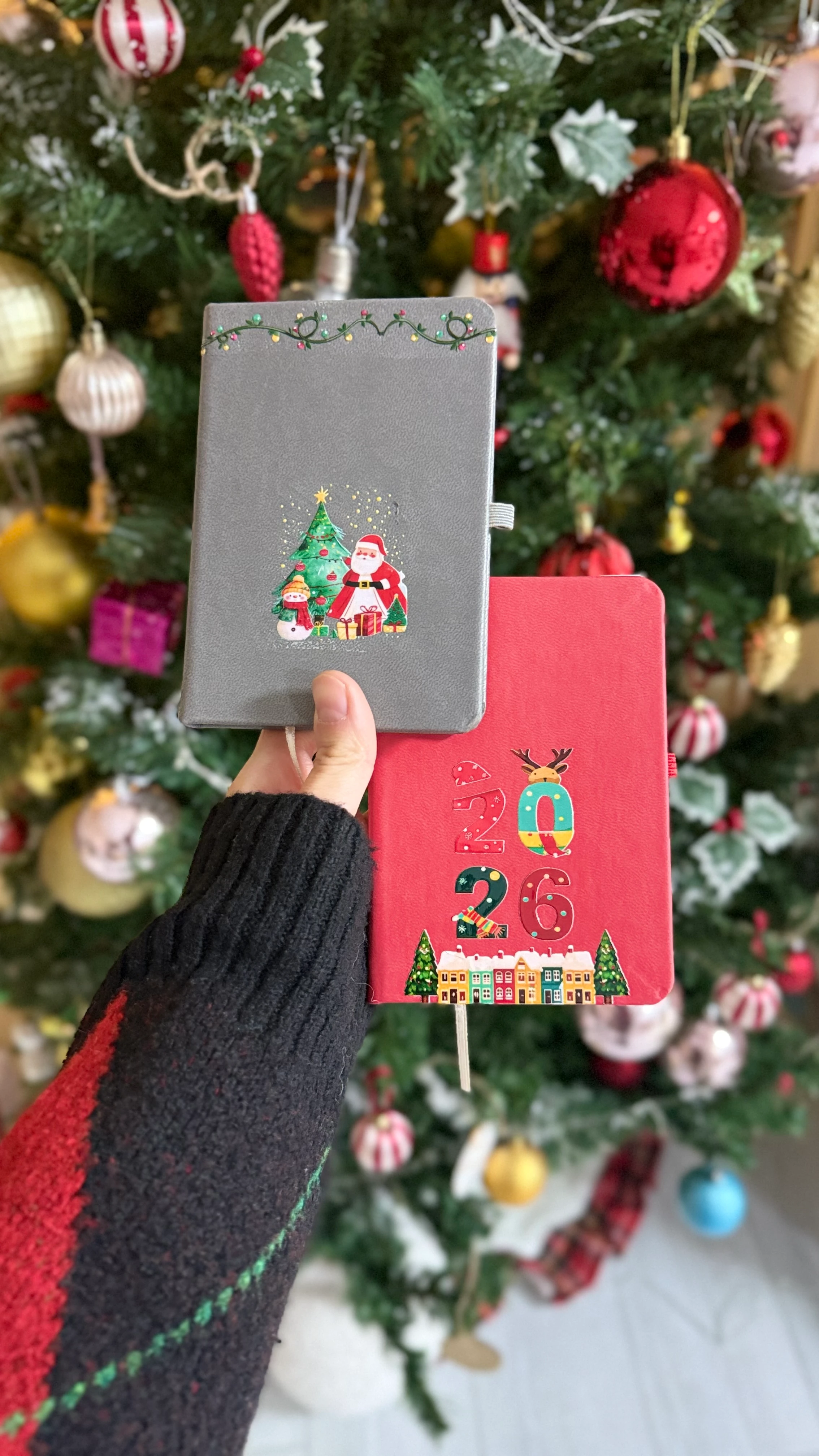 cep boy baskılı füme yeni yıl defteri