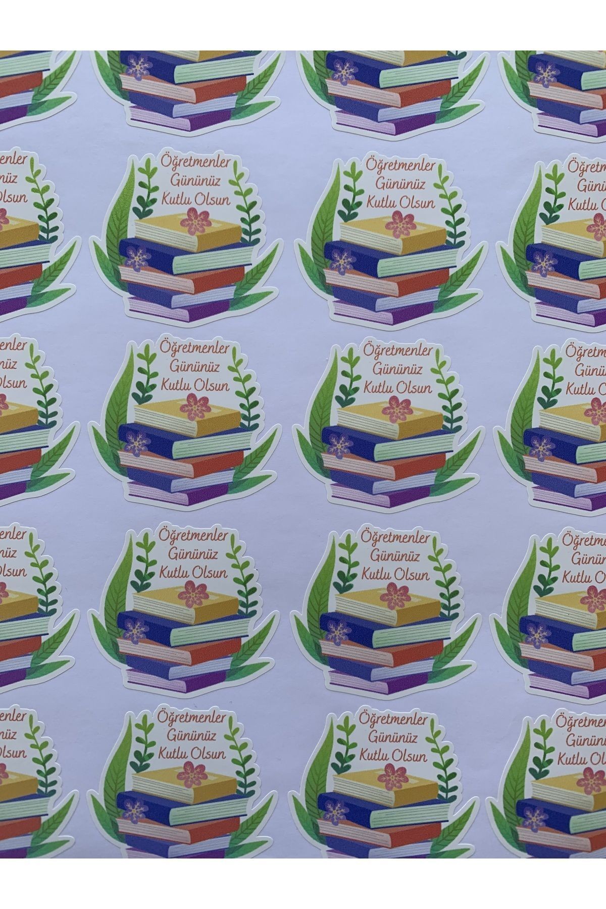 Öğretmenler Gününüz Kutlu Olsun Temalı Sticker - Opak Sticker - 5 cm. -