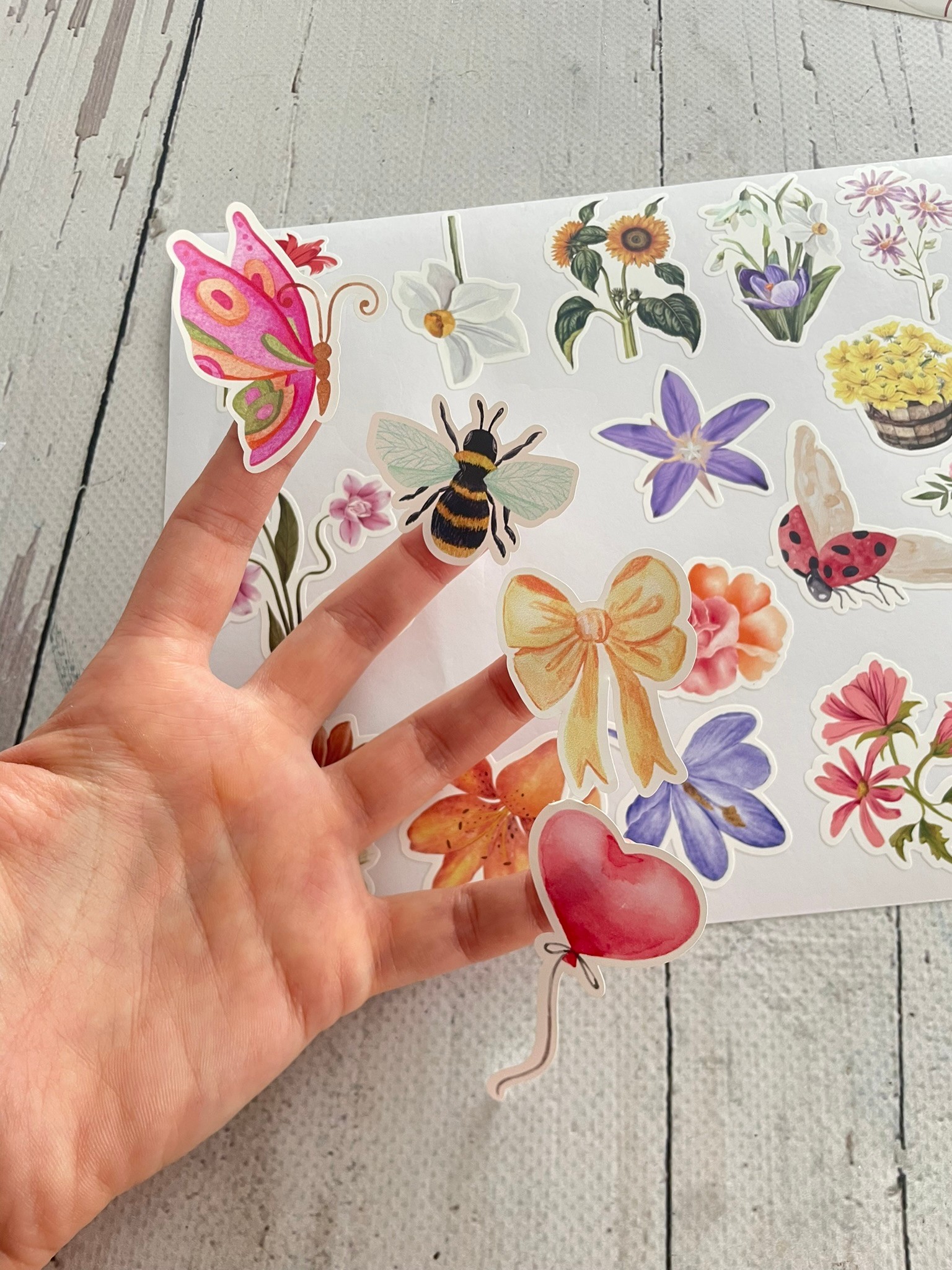 Renkli Desenli Sticker Set