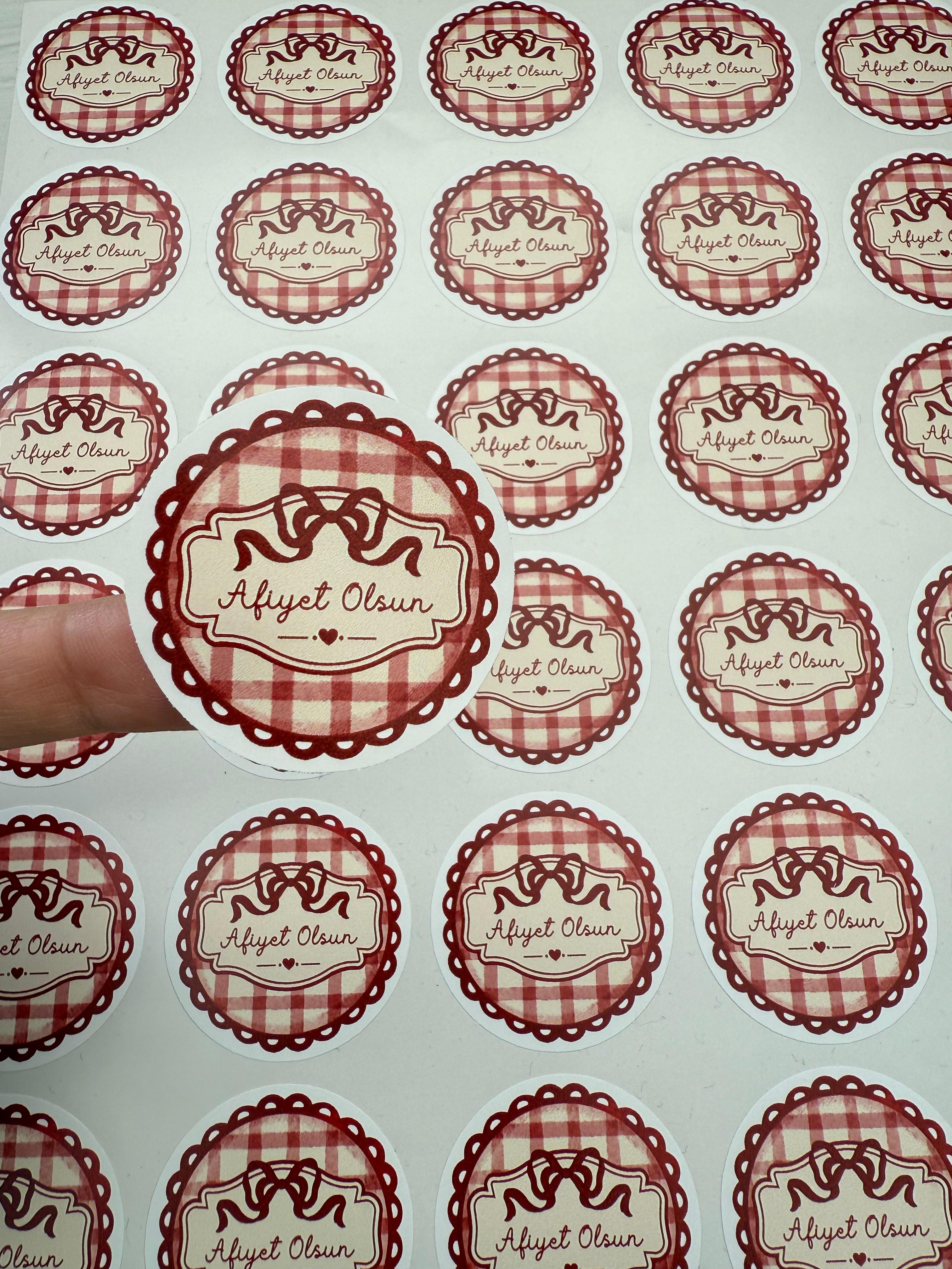 Afiyet Olsun Sticker 50li