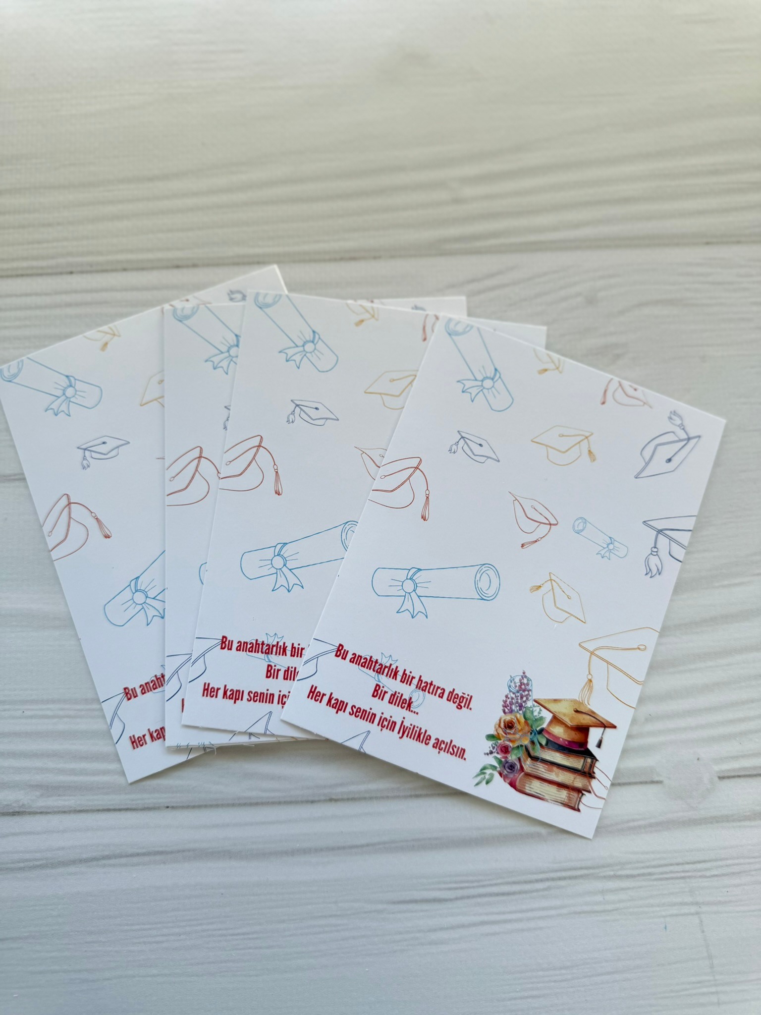 Mezuniyet Anhatarlık Kartı Kız Temalı 30lu