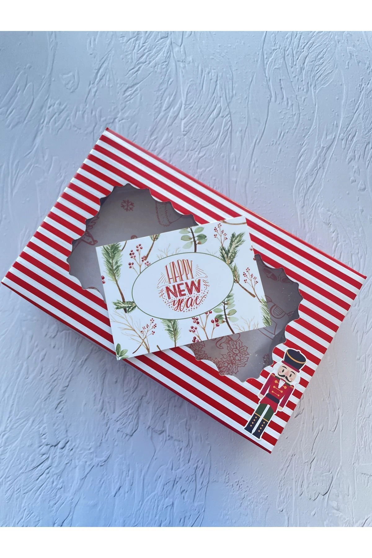 Yılbaşı -Yeni Yıl Teşekkür / Not Kartı 9,5-13 cm. Happy New Year - 30 Adet