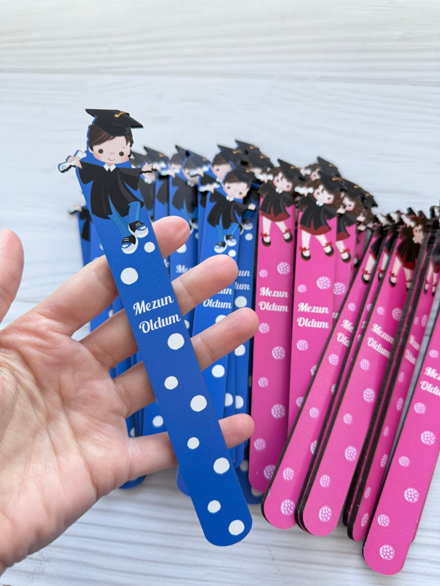 Mezuniyet Hatırası Kitap Ayracı Erkek Temalı 