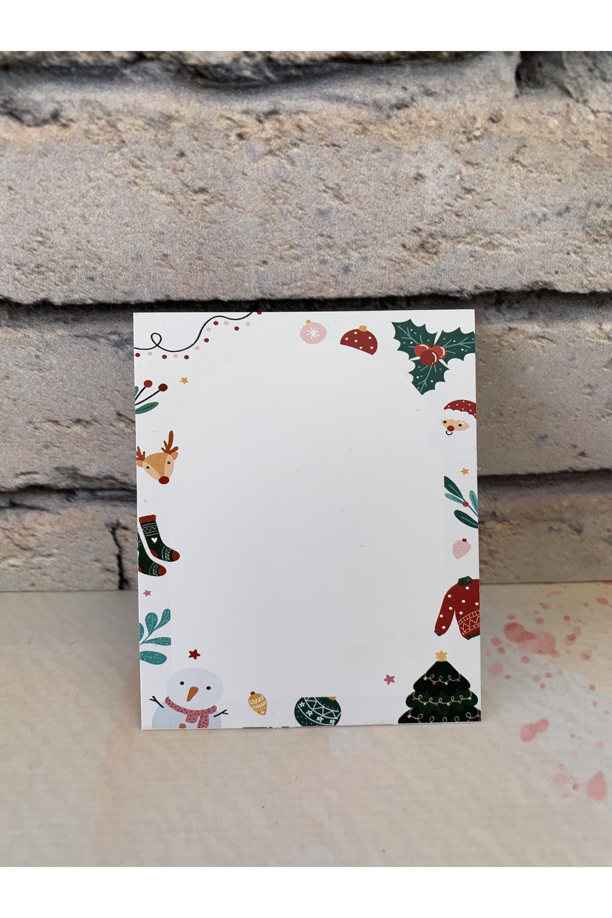 Yılbaşı-Yeni Yıl Not / Teşekkür / Zarf Kartı 6,7-8,2 cm. Kokina Model-30 Adet