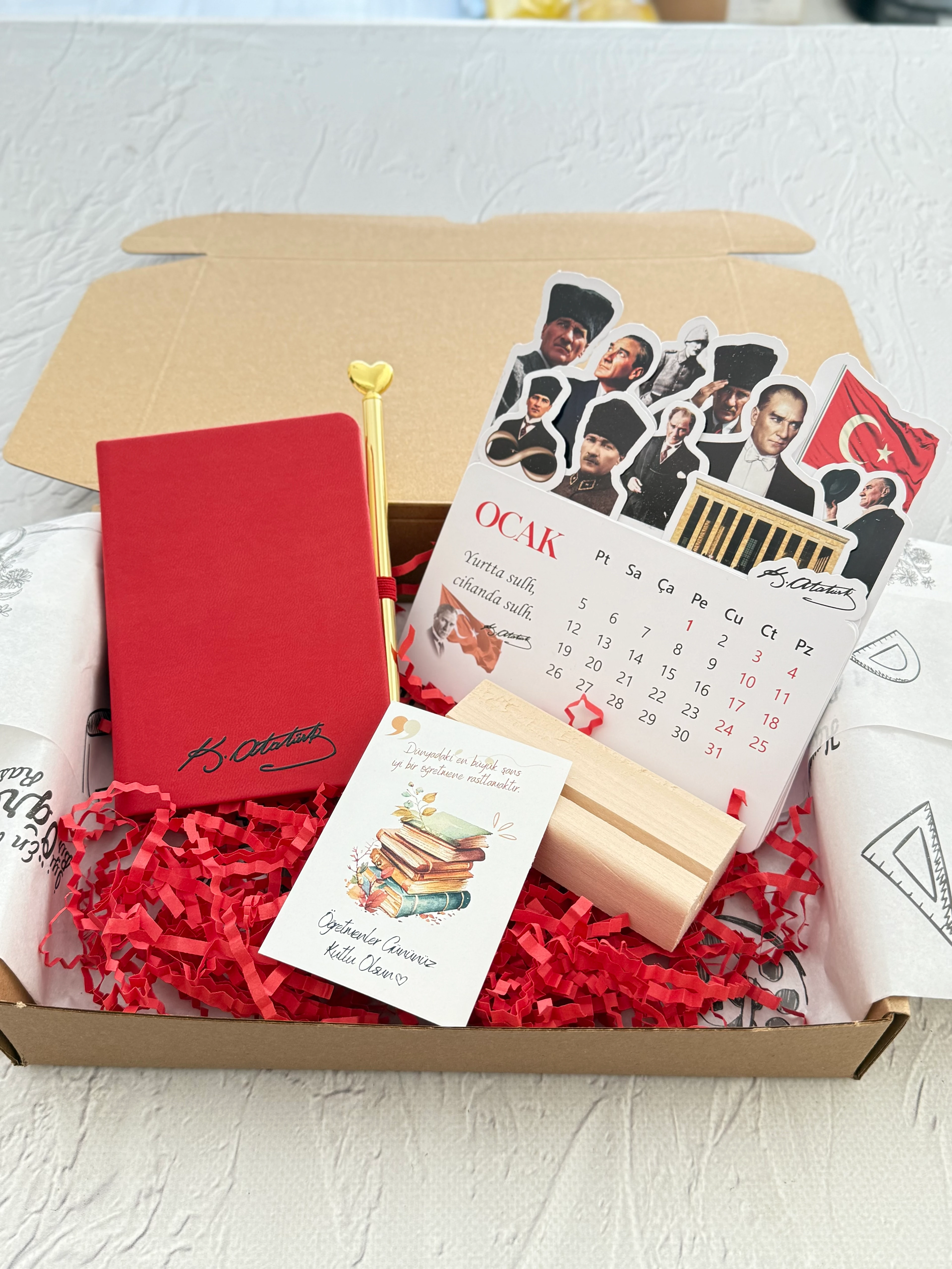 takvimli hediye set