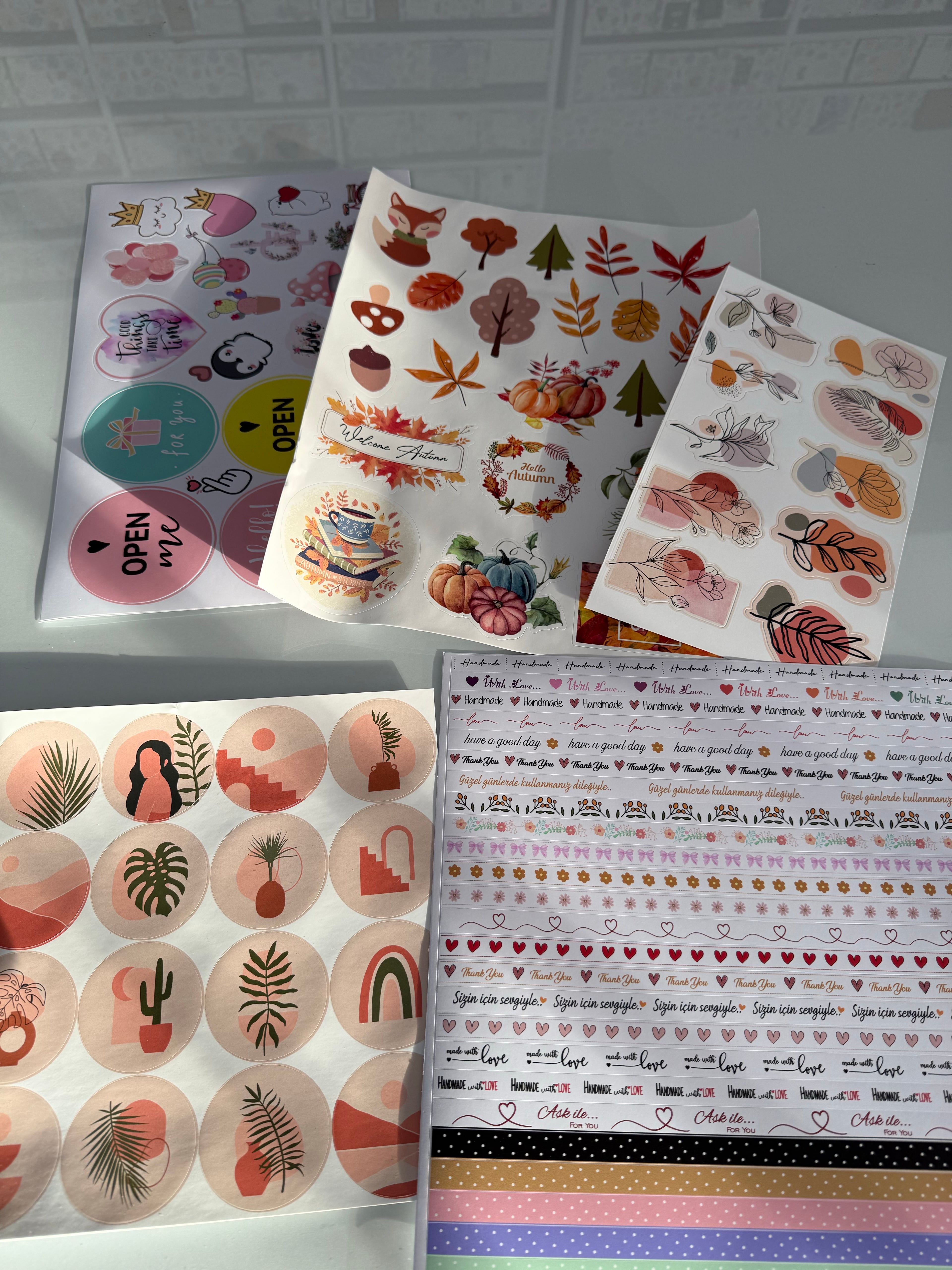 Karışık indirimli Sticker 500lü
