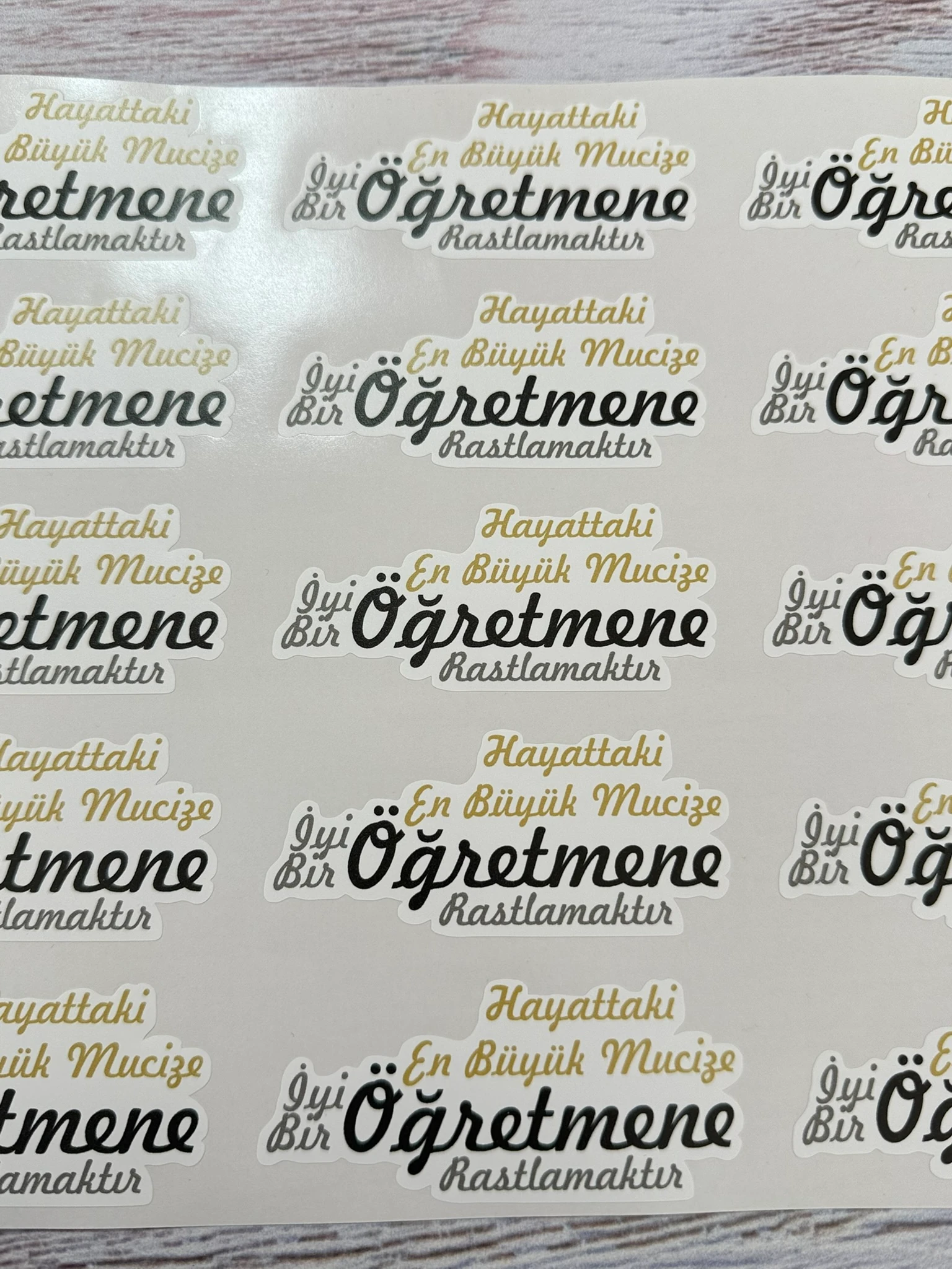 Öğretmenler Günü Sticker 50li