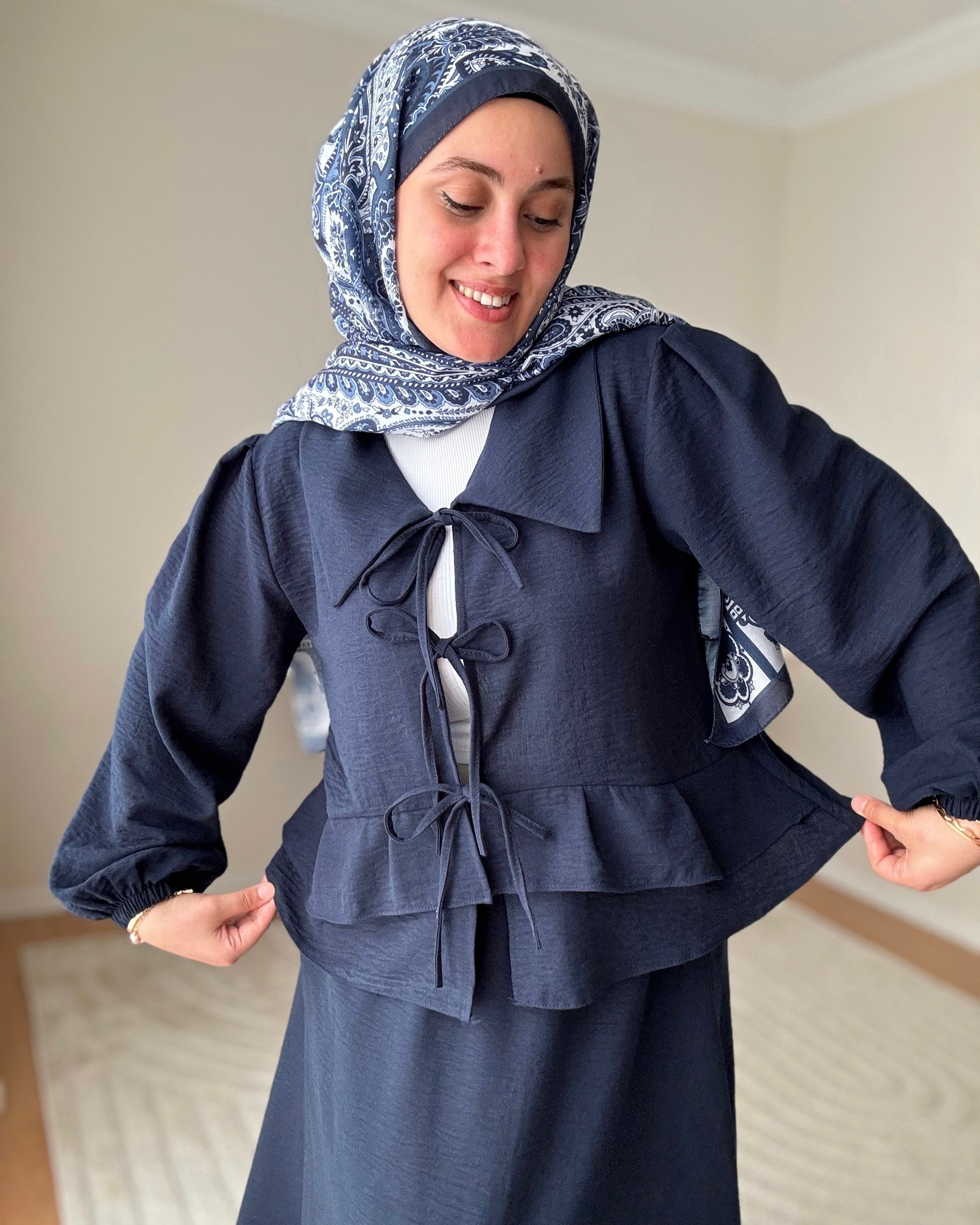 DORA KETEN TAKIM-LACİVERT